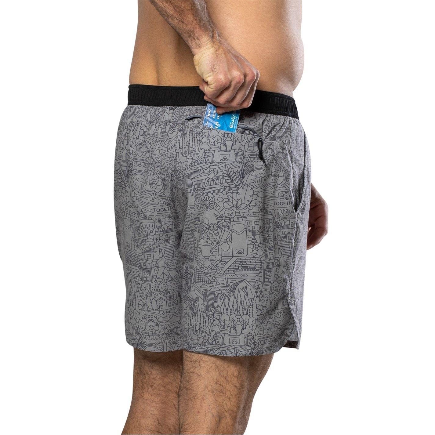 Signature Grey - Nathan - Men's Performance Running Shorts - 5