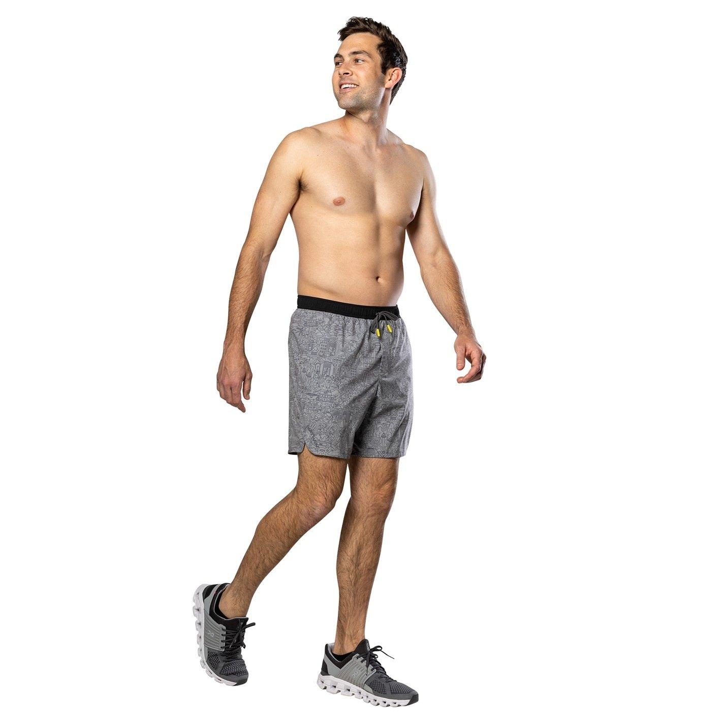 Signature Grey - Nathan - Men's Performance Running Shorts - 6