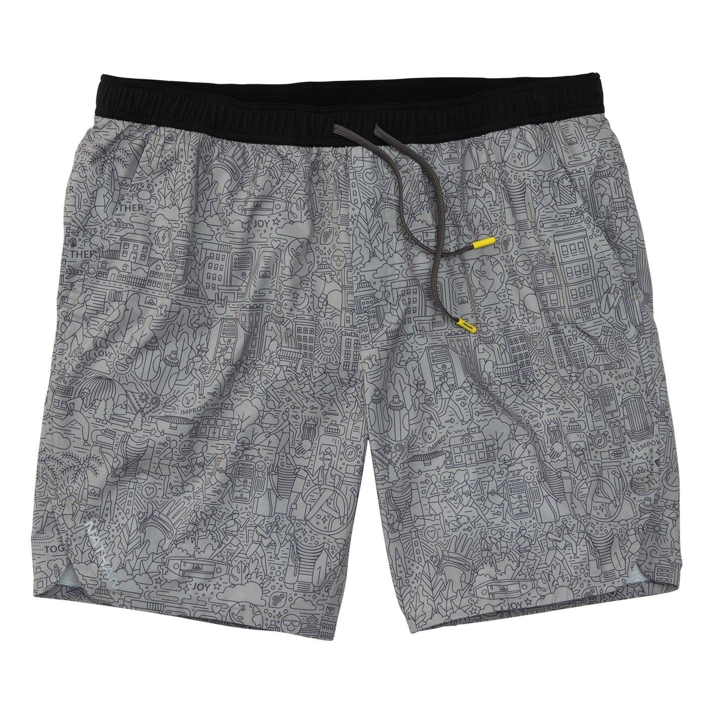 Signature Grey - Nathan - Men's Performance Running Shorts - 8