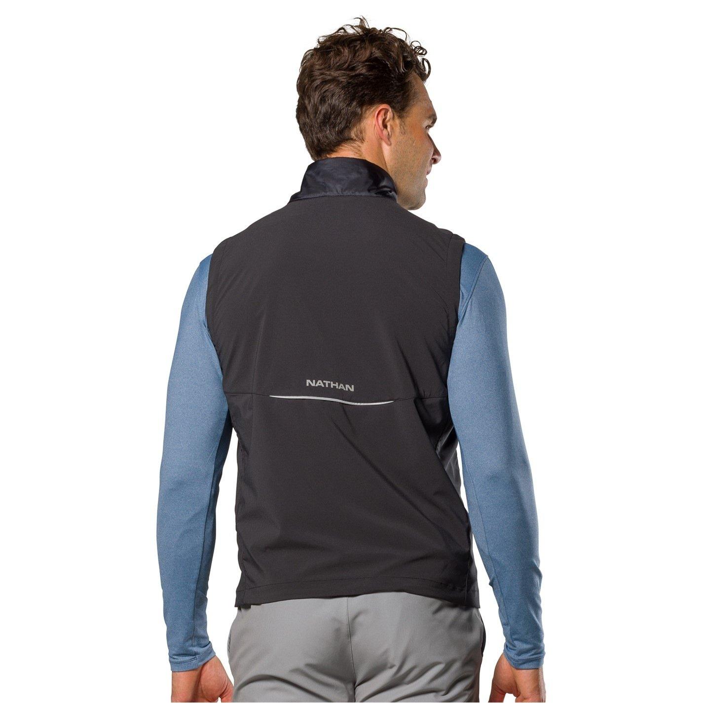 Sort - Nathan - 's Weather-Resistant Reflective Performance Running Jacket - 2