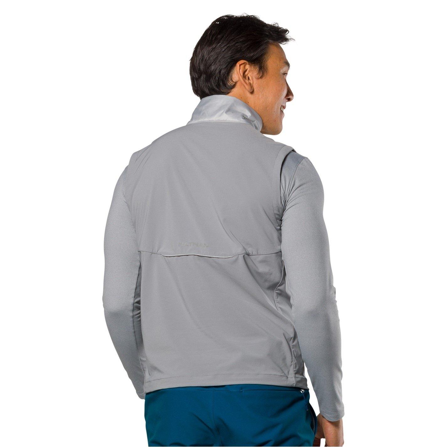 Grey Mist - Nathan - Men's 's Weather-Resistant Reflective Performance Running Jacket - 2