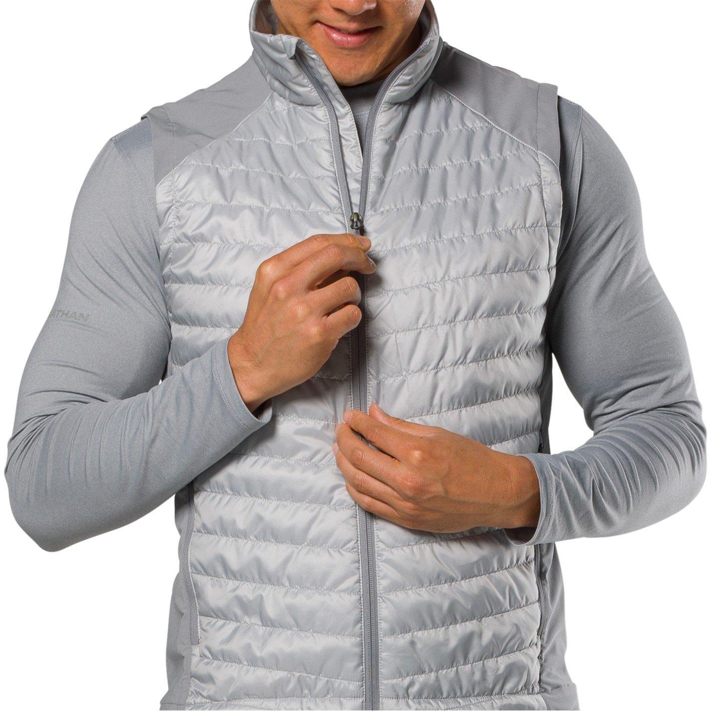 Grey Mist - Nathan - Men's 's Weather-Resistant Reflective Performance Running Jacket - 3