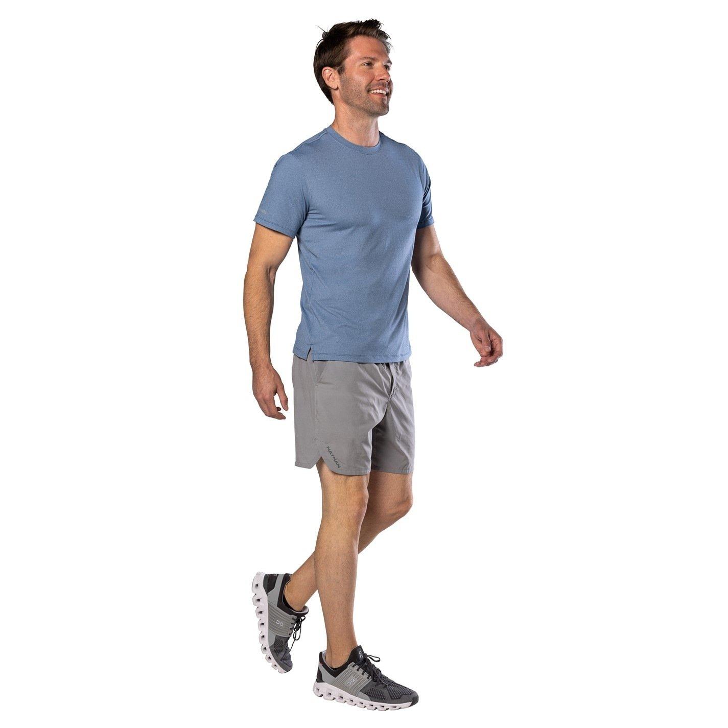 Azul Marinheiro - Nathan - Men's Dash Short-Sleeve Performance Running Top - 4