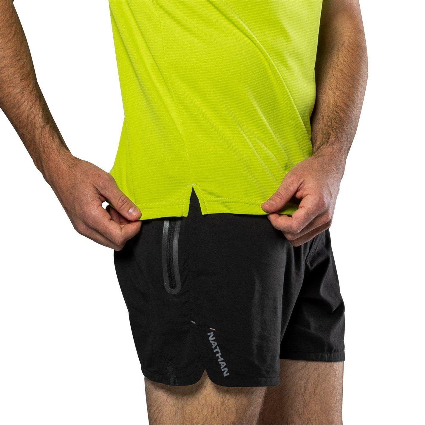 Bright Lime - Nathan - Men's Rise Short-Sleeve Performance Top - 3