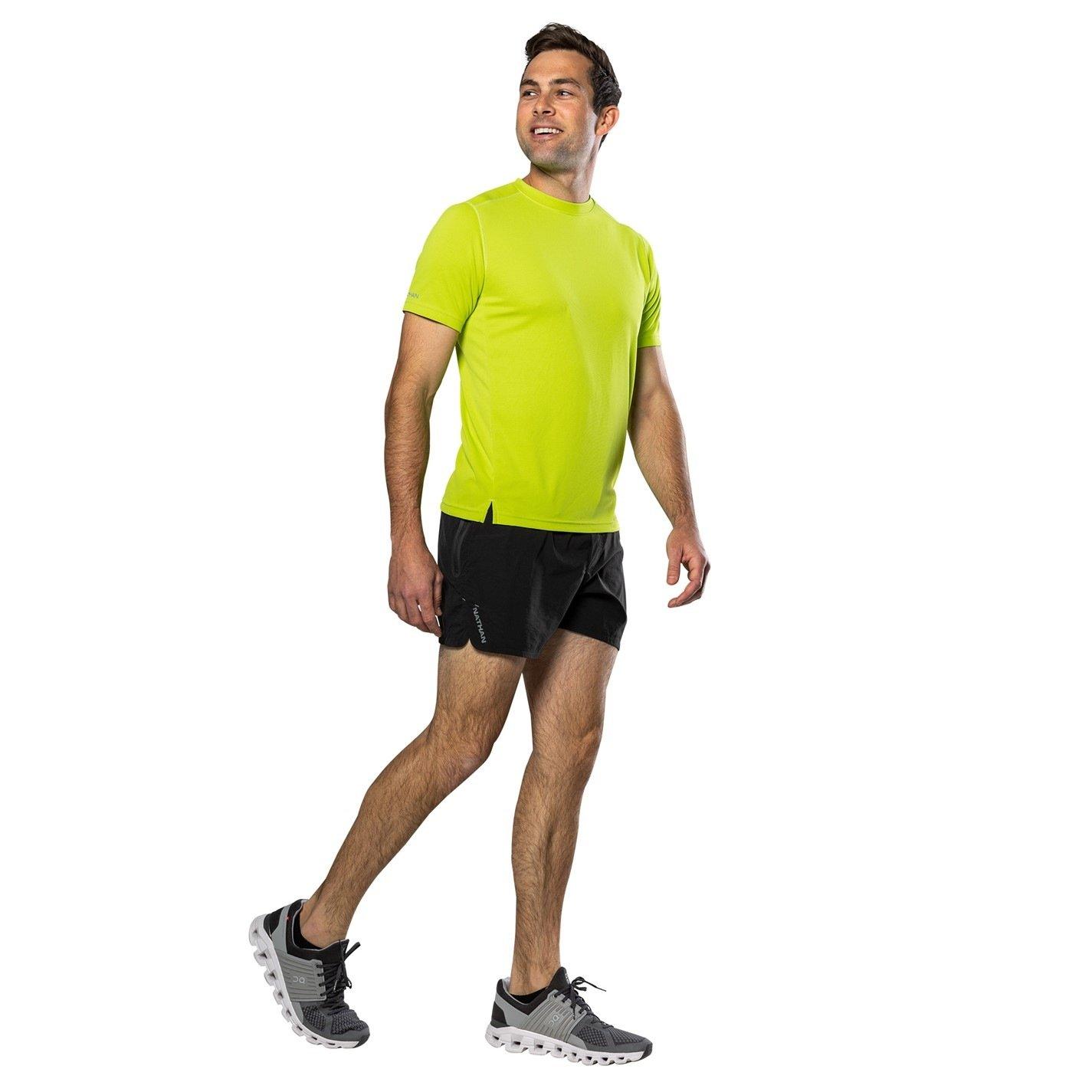 Bright Lime - Nathan - Men's Rise Short-Sleeve Performance Top - 5