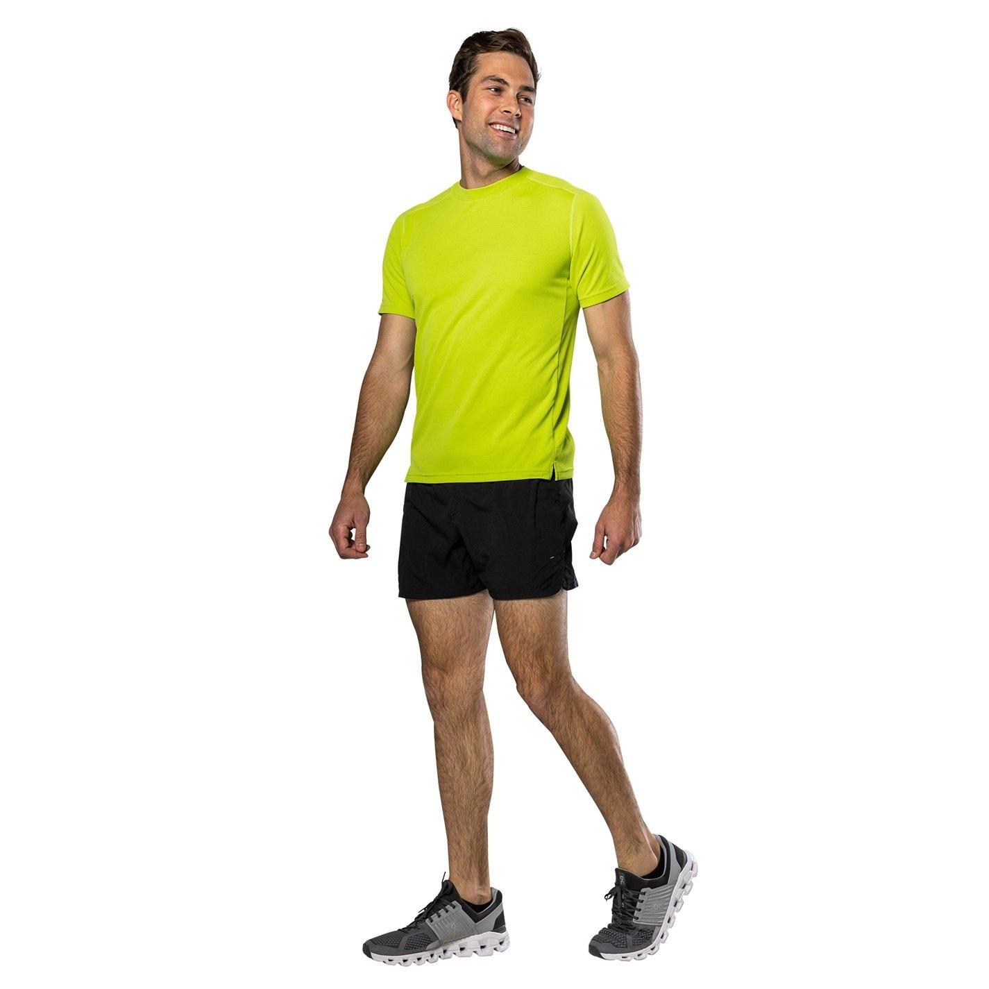Bright Lime - Nathan - Men's Rise Short-Sleeve Performance Top - 6
