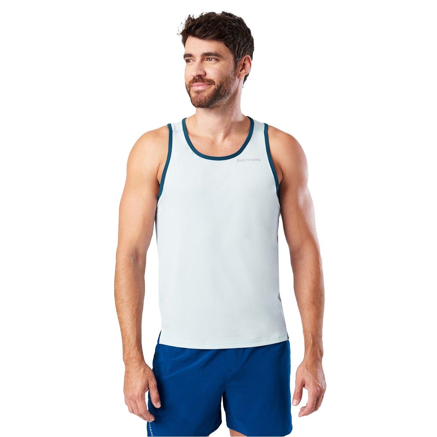 Nathan Men's Performance Running Vest - Sky Blue - Small