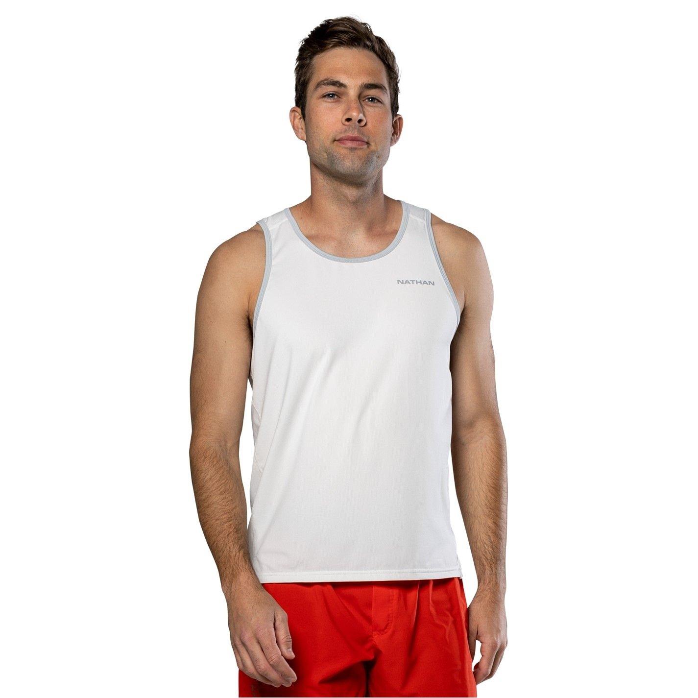 Nathan Men's Performance Running Vest - White - X Large