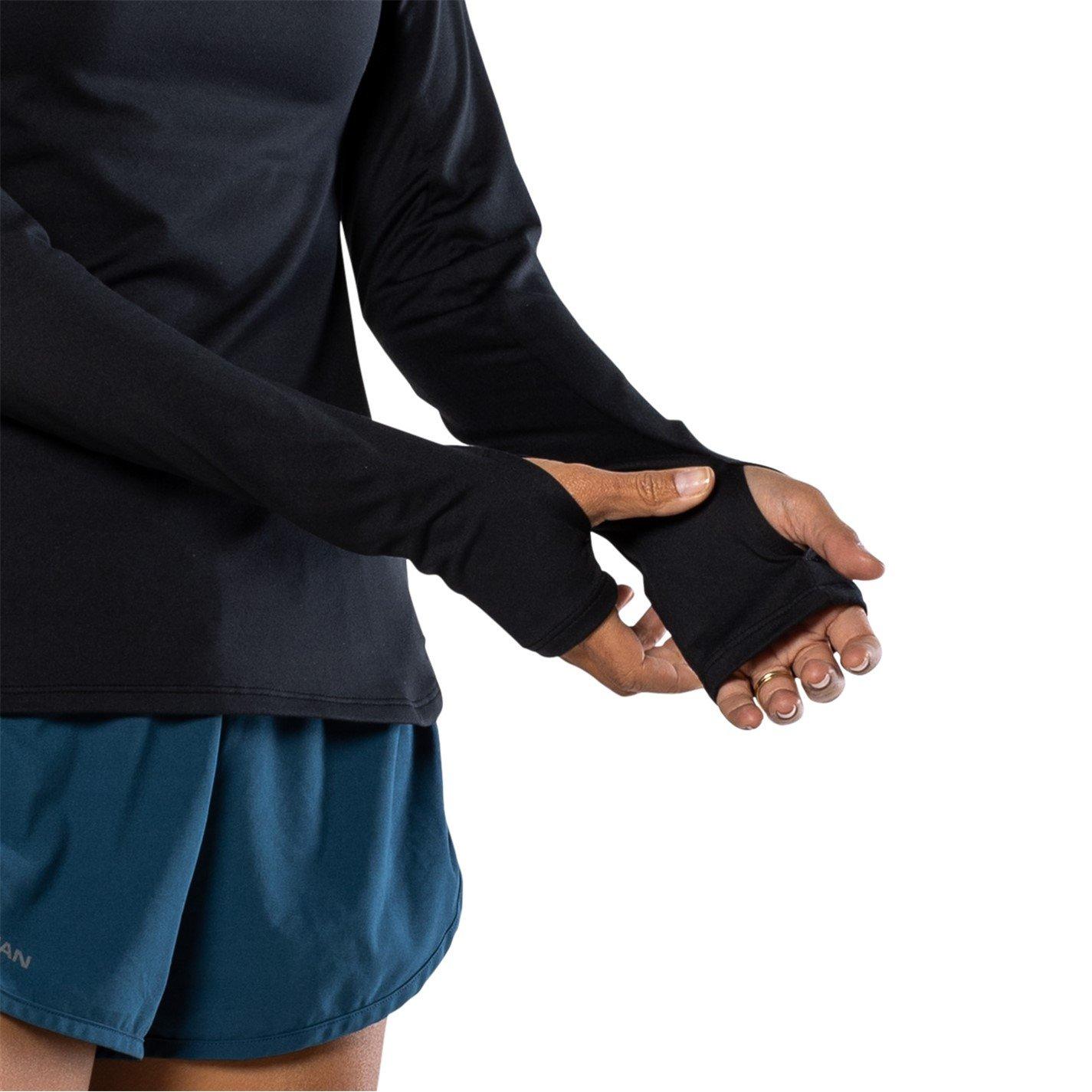 Schwarz - Nathan - Tempo/4 Zipped Long-Sleeve Performance Top - 4