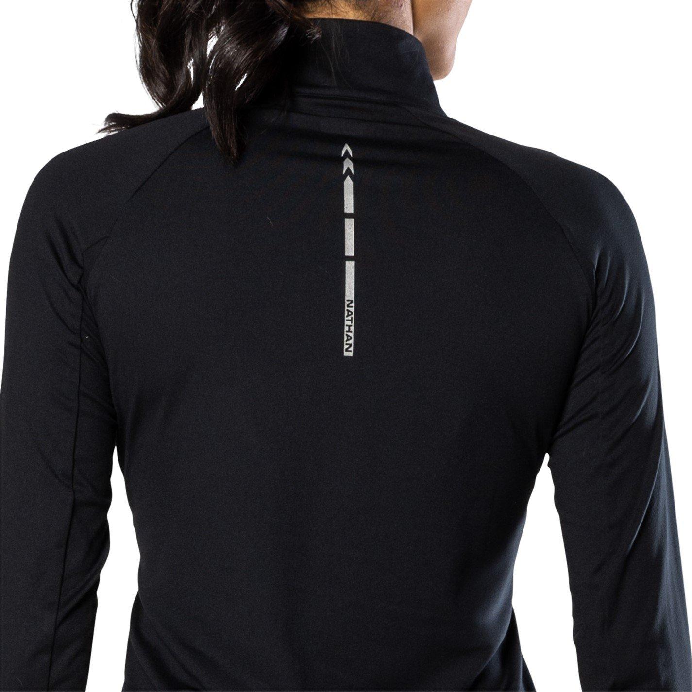 Schwarz - Nathan - Tempo/4 Zipped Long-Sleeve Performance Top - 5
