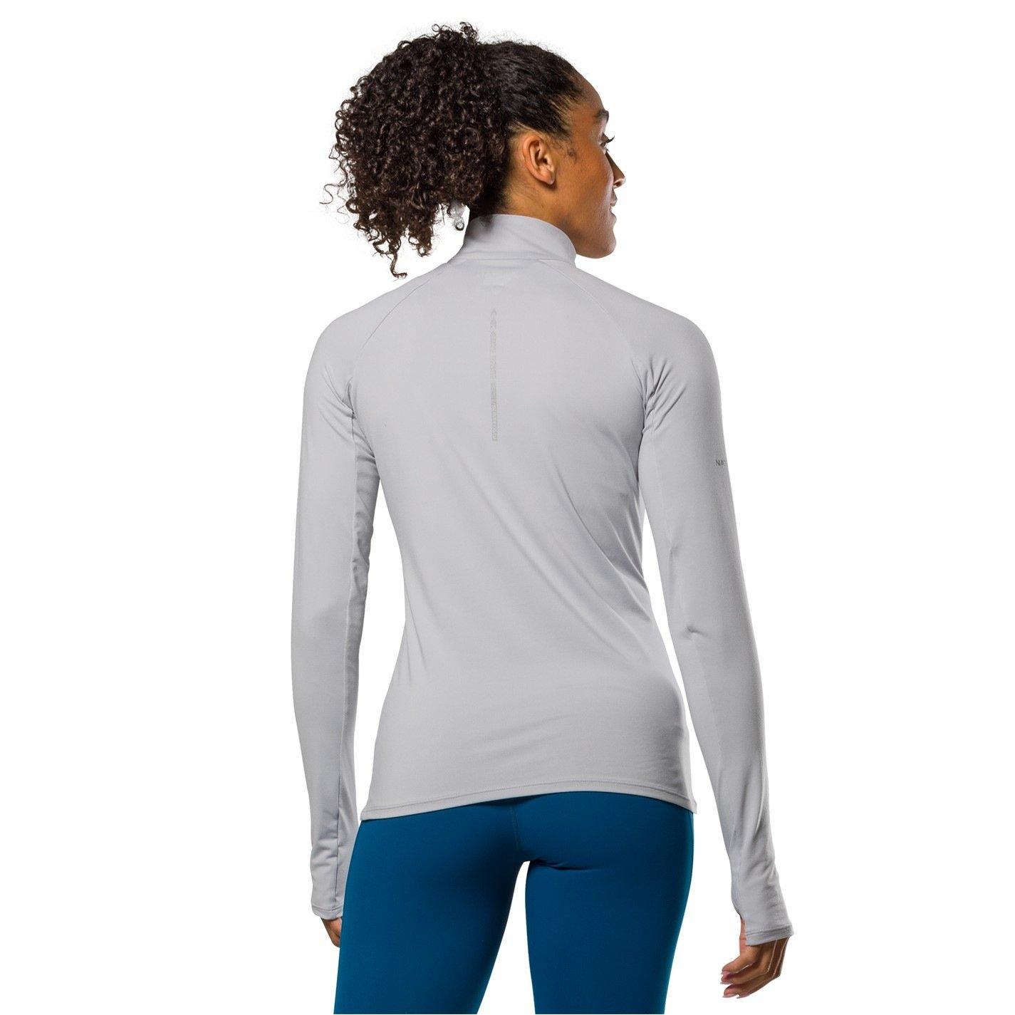 Grey Mist - Nathan - Women's Tempo/4 Zipped Long-Sleeve Performance Top - 2
