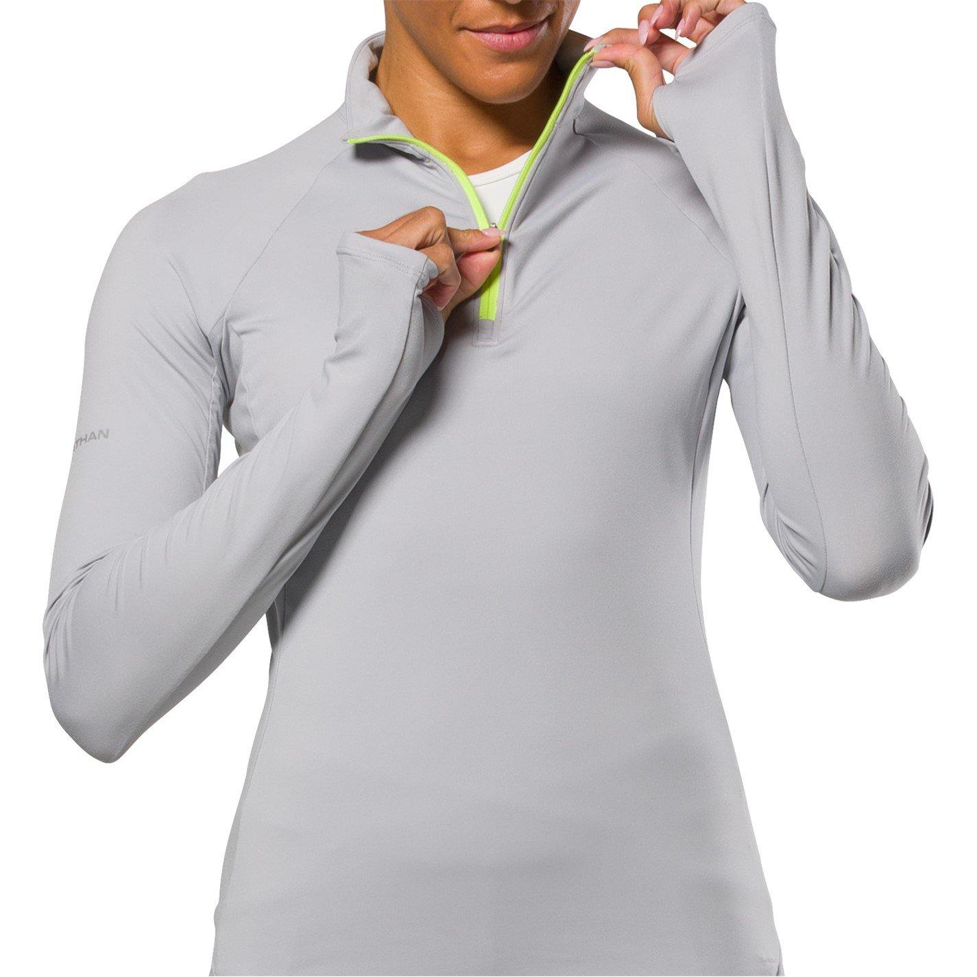 Grey Mist - Nathan - Women's Tempo/4 Zipped Long-Sleeve Performance Top - 3