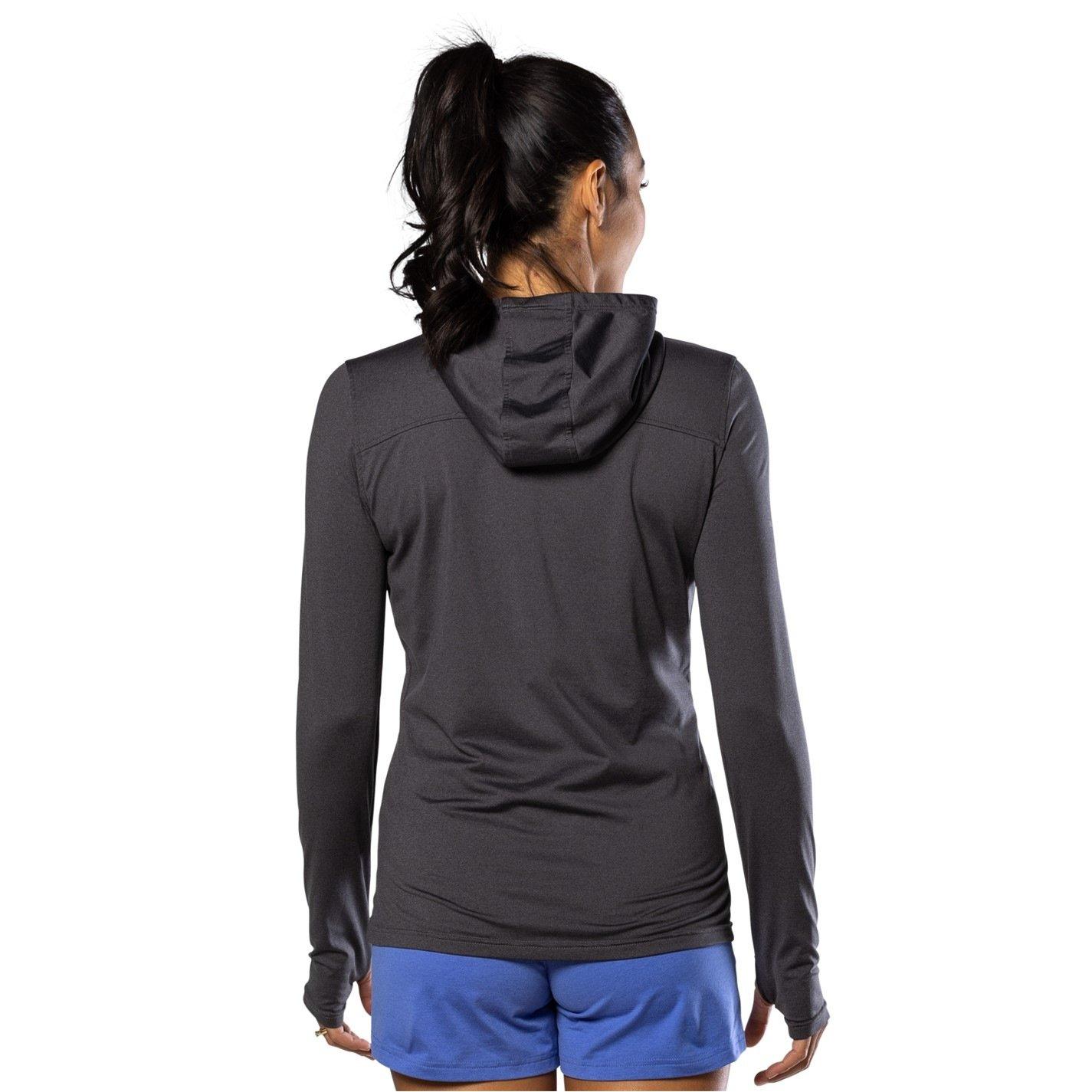 Dark Charcoal - Nathan - Women's Performance Hoodie - 2