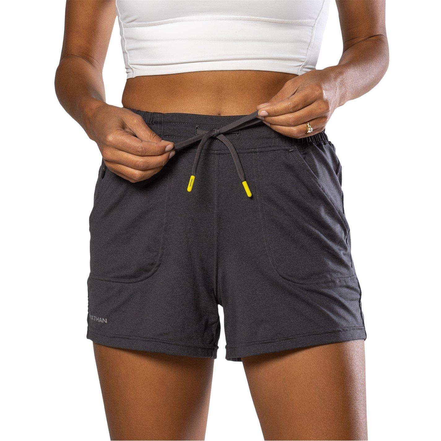 Dark Charcoal - Nathan - Women's Performance Running Shorts - 4