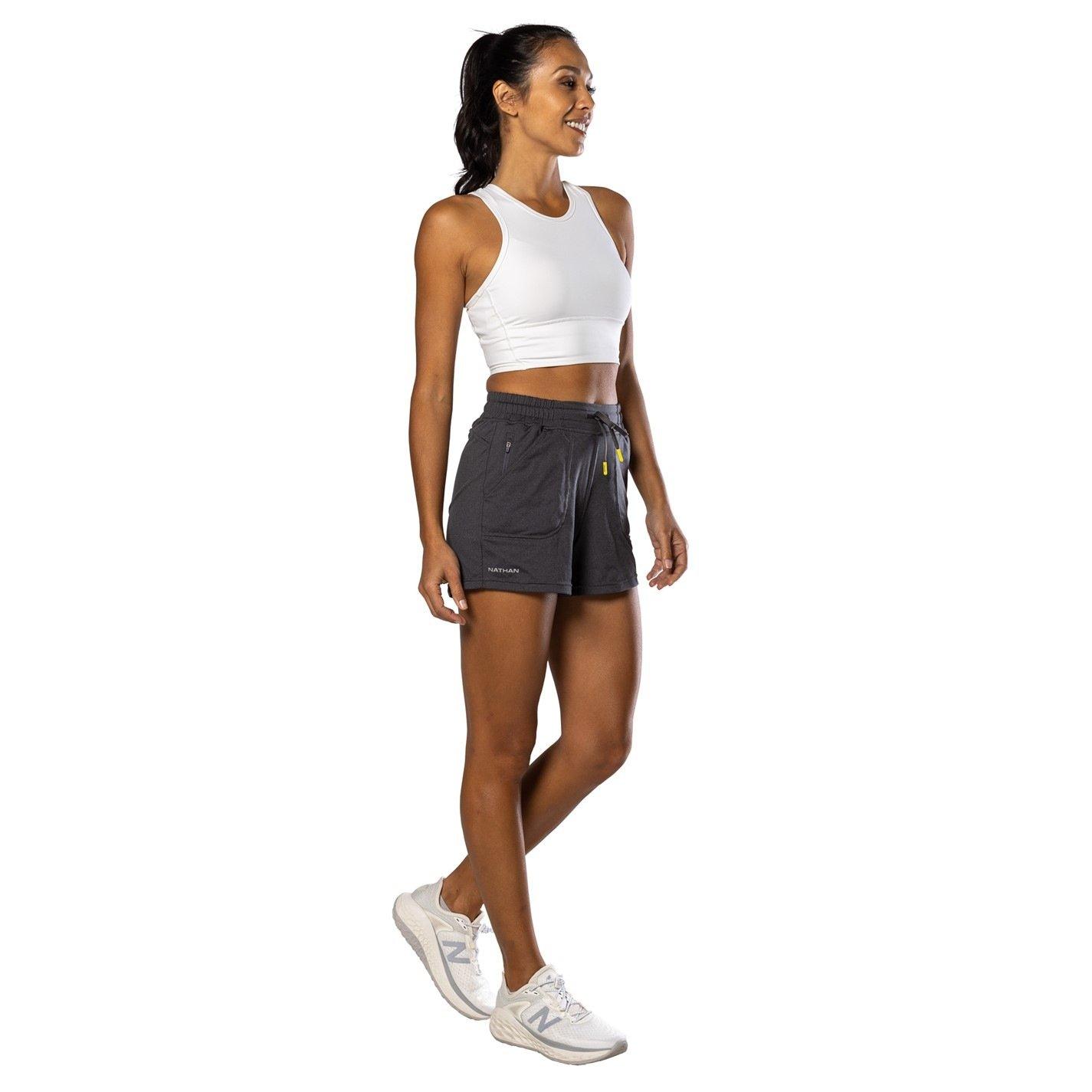 Dark Charcoal - Nathan - Women's Performance Running Shorts - 5