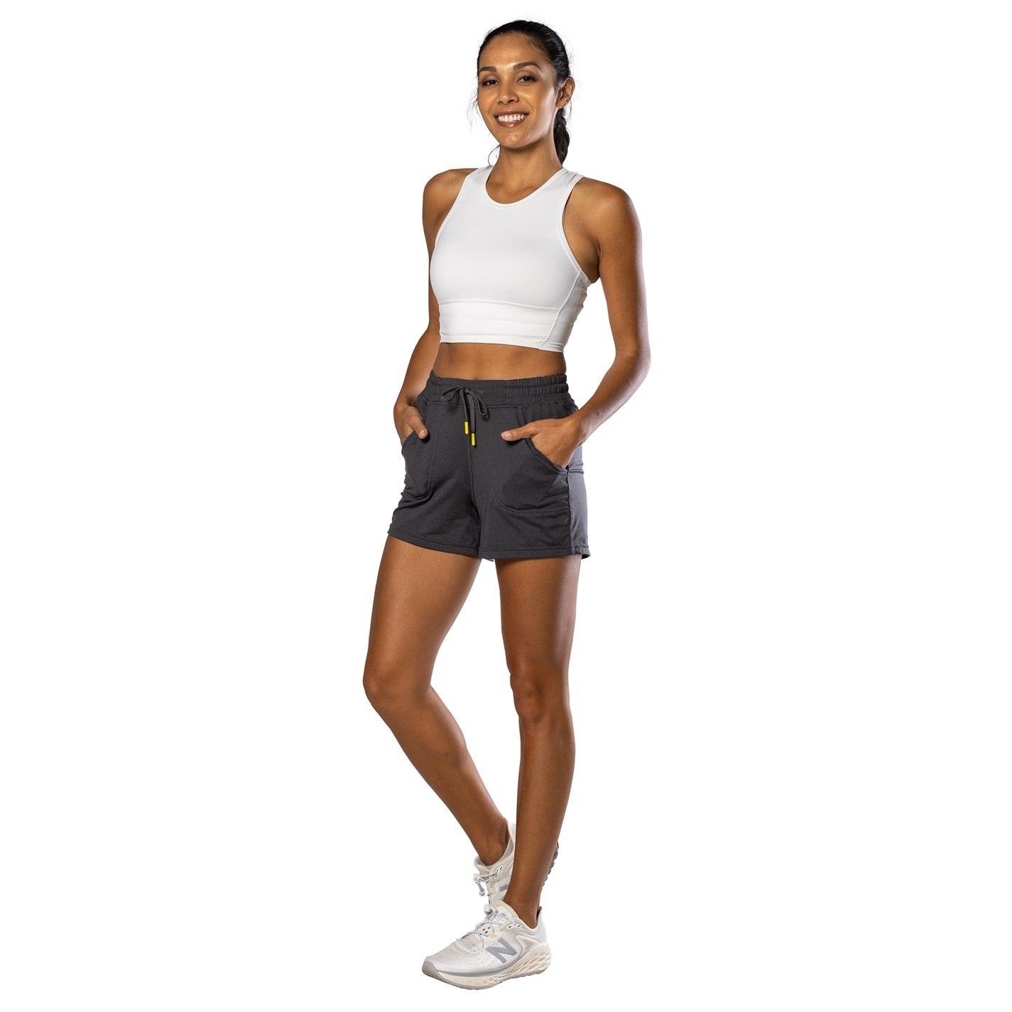 Dark Charcoal - Nathan - Women's Performance Running Shorts - 6