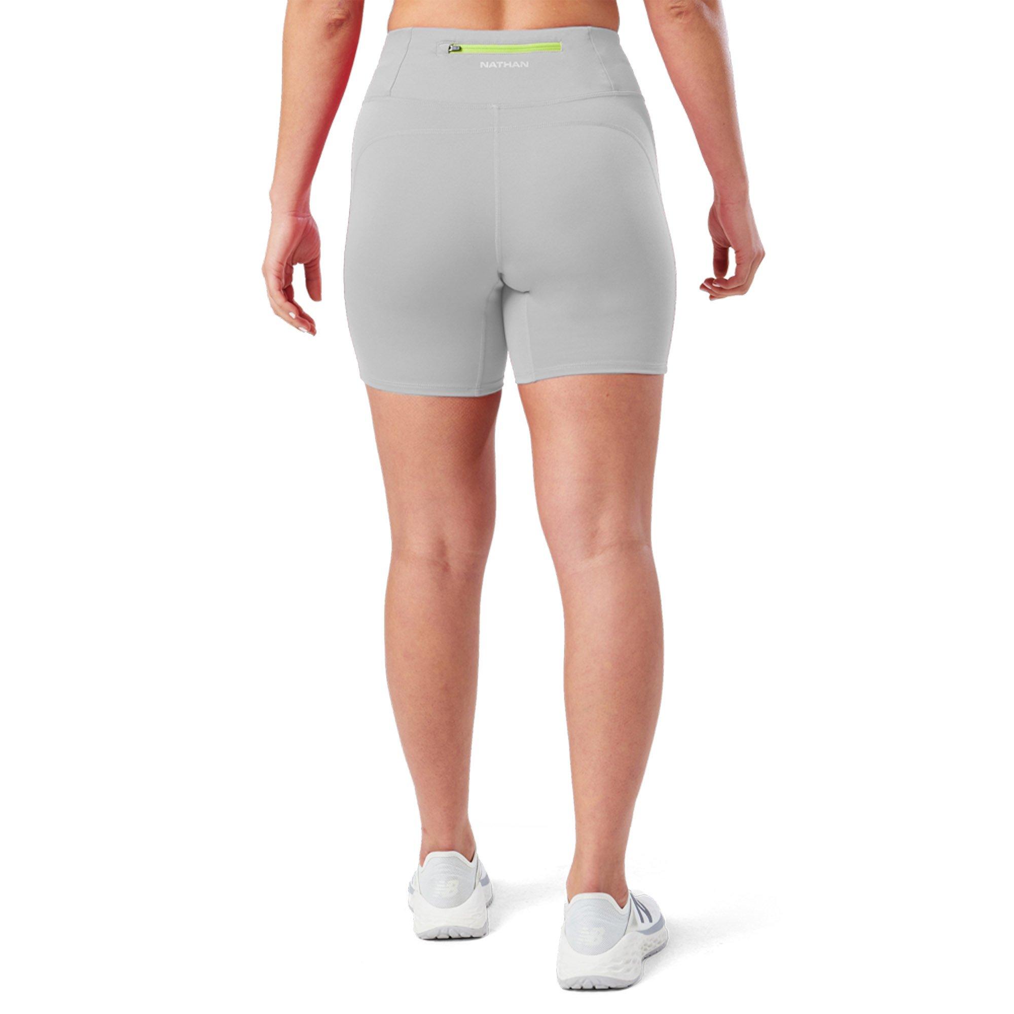 Grey Mist - Nathan - Women's Performance Running Shorts - 2