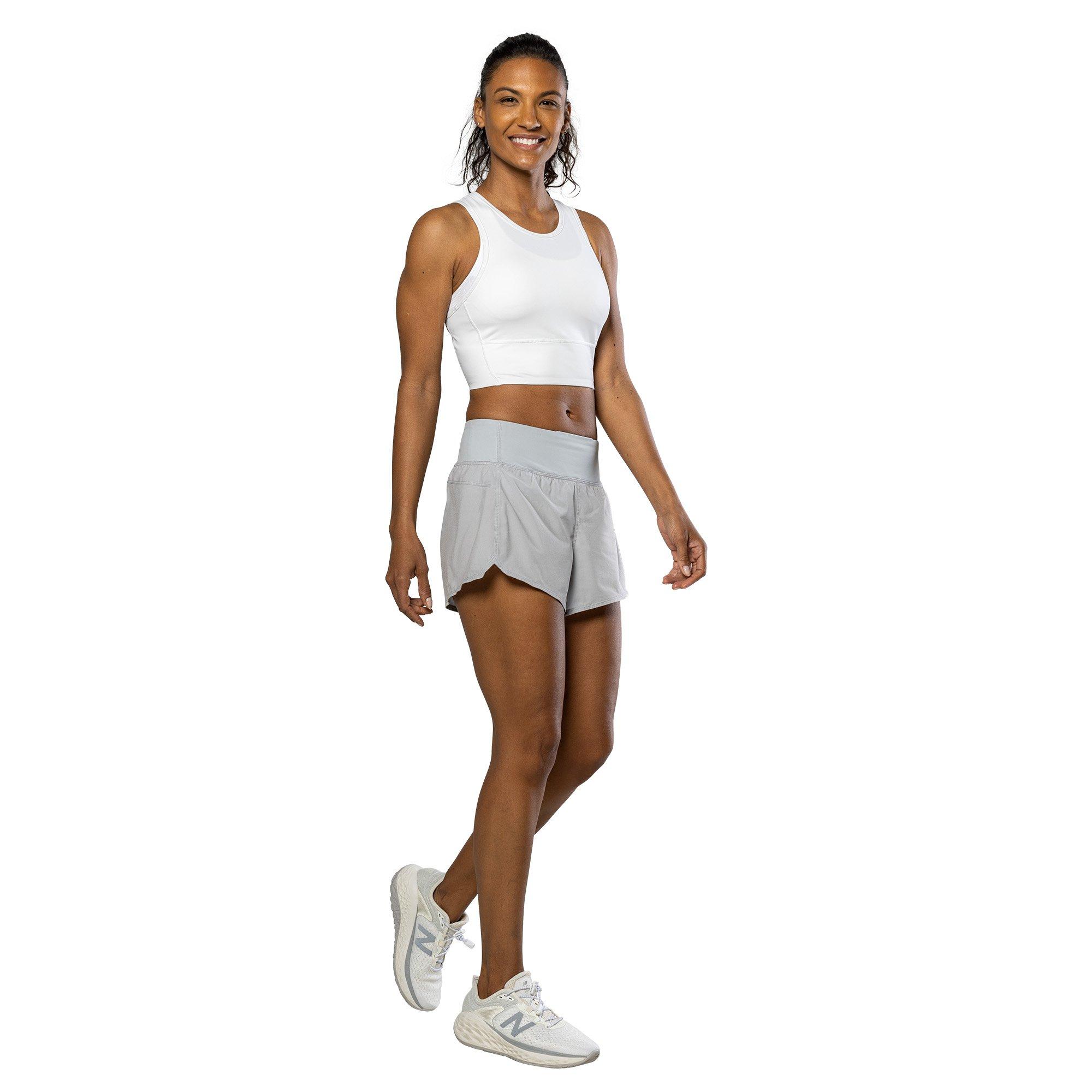 Grey Mist - Nathan - Women's Performance Running Shorts - 6