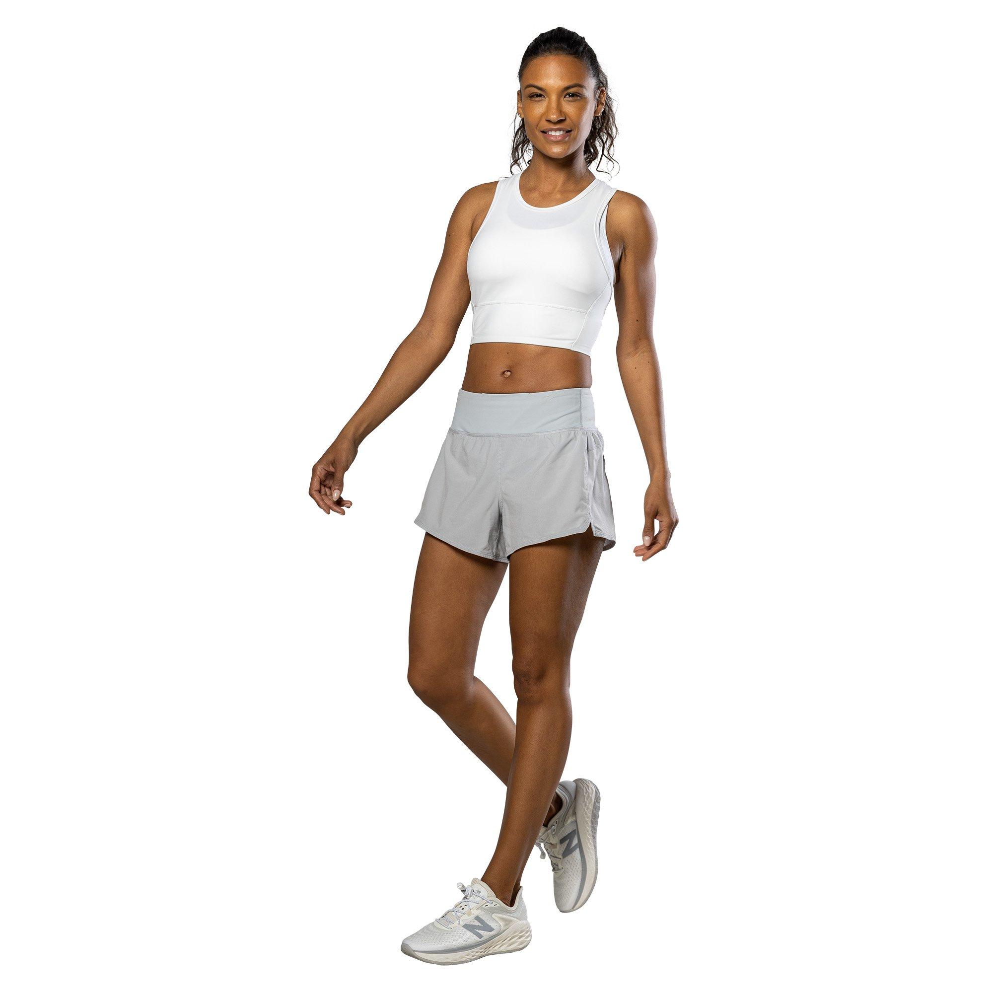 Grey Mist - Nathan - Women's Performance Running Shorts - 7