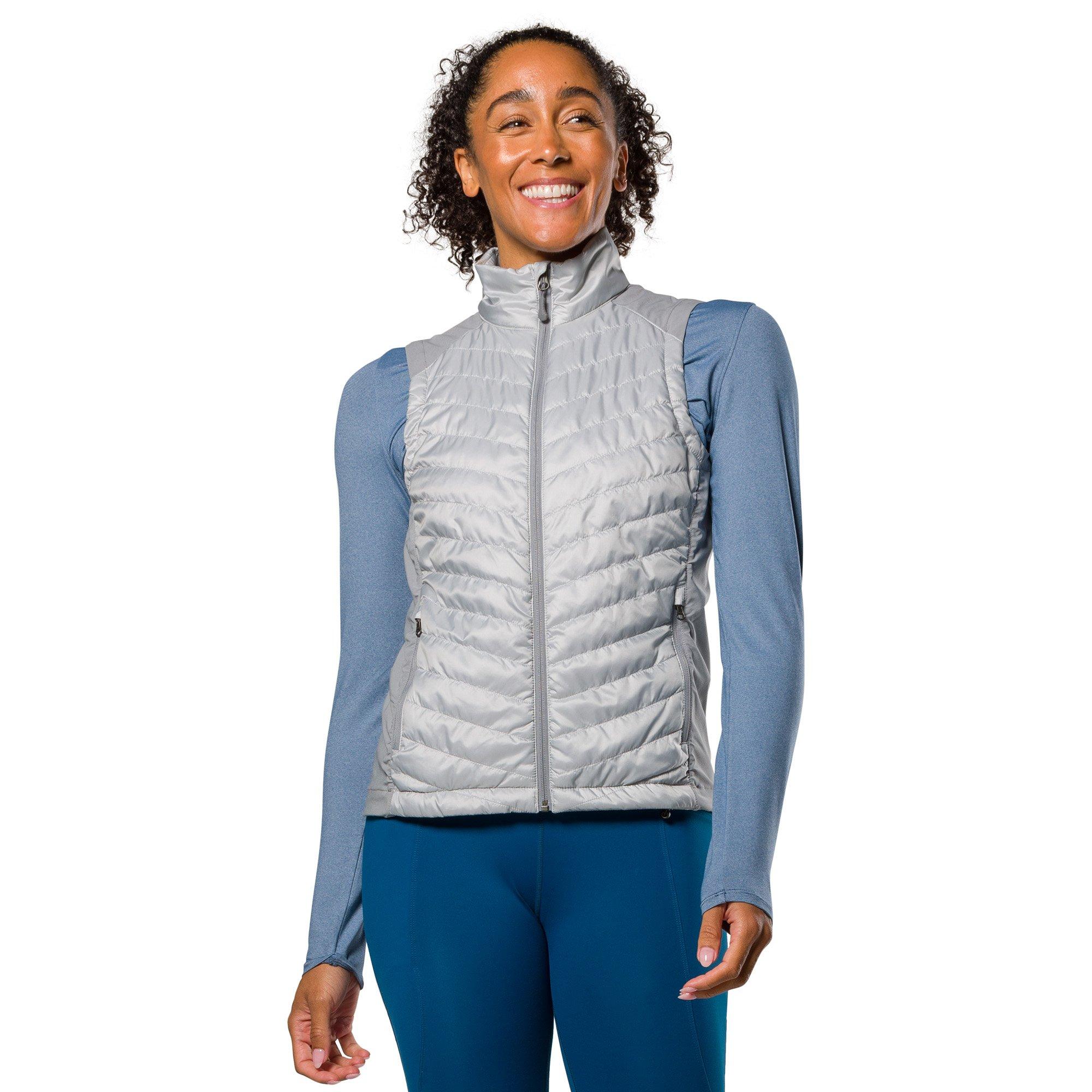 Nathan Women's 'S Lightweight Reflective Performance Running Jacket - Grey Mist - 10 (S)