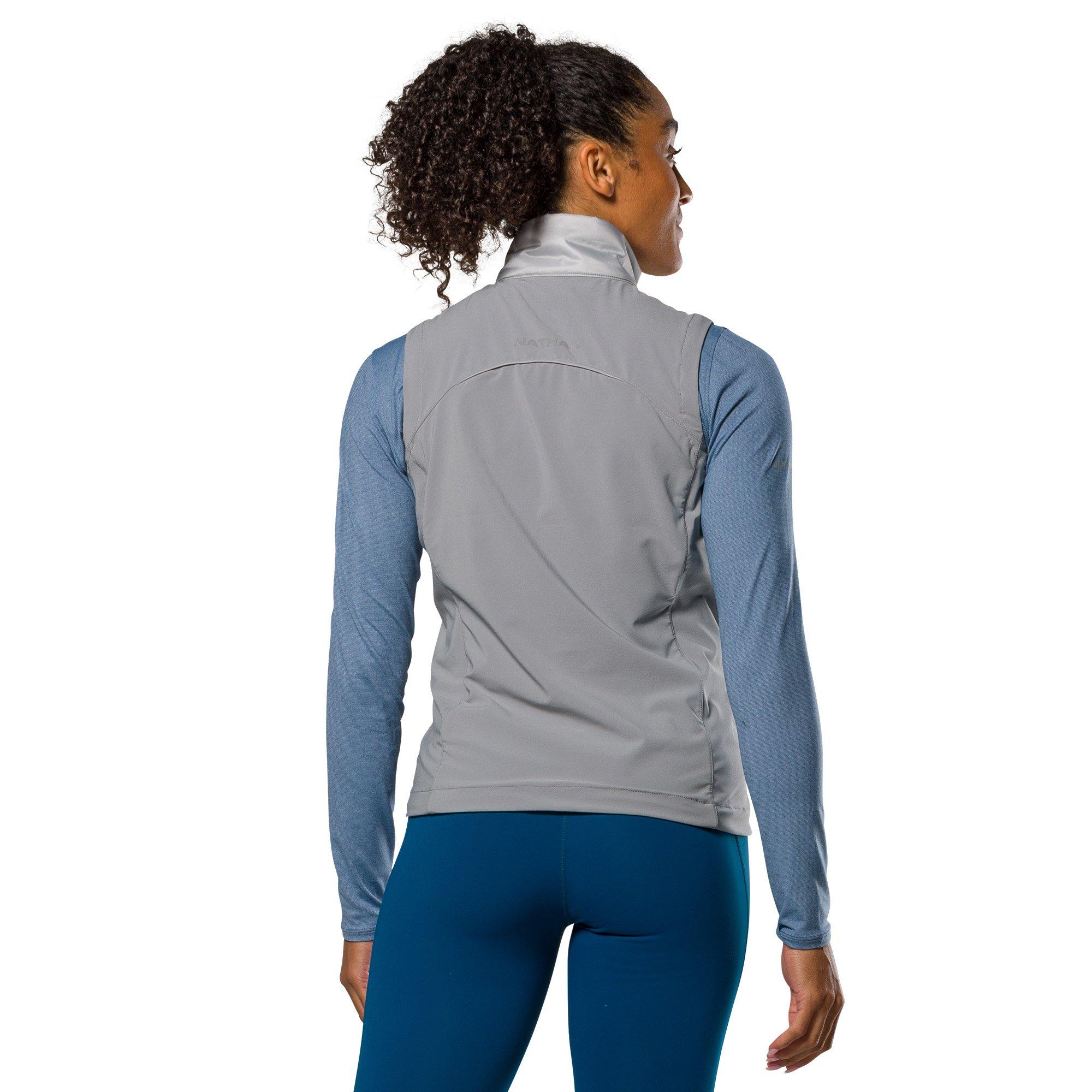 Grey Mist - Nathan - 's Lightweight Reflective Performance Running Jacket - 2