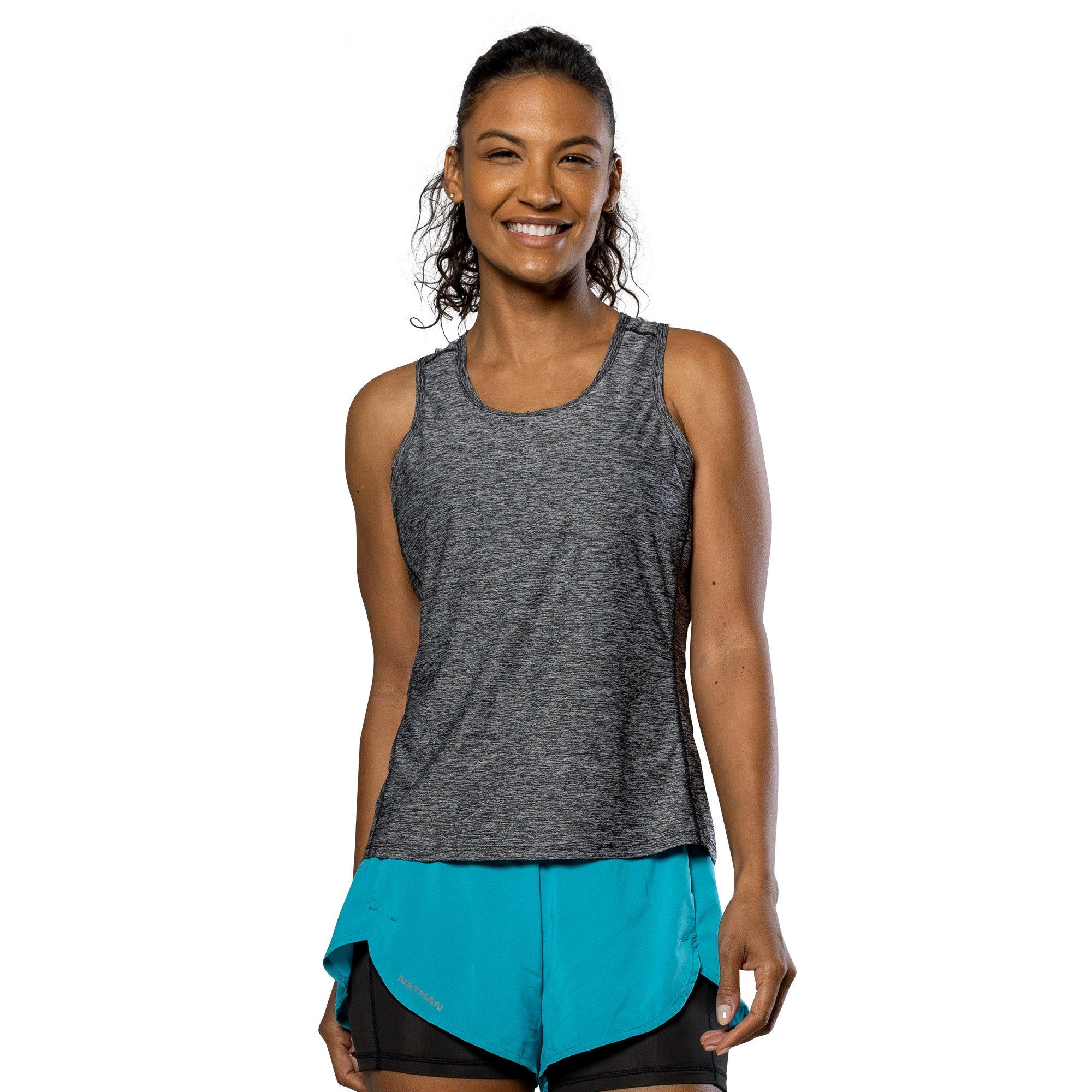 Nathan Women's Qualifier Performance Running Vest - Black Heather - 14 (L)