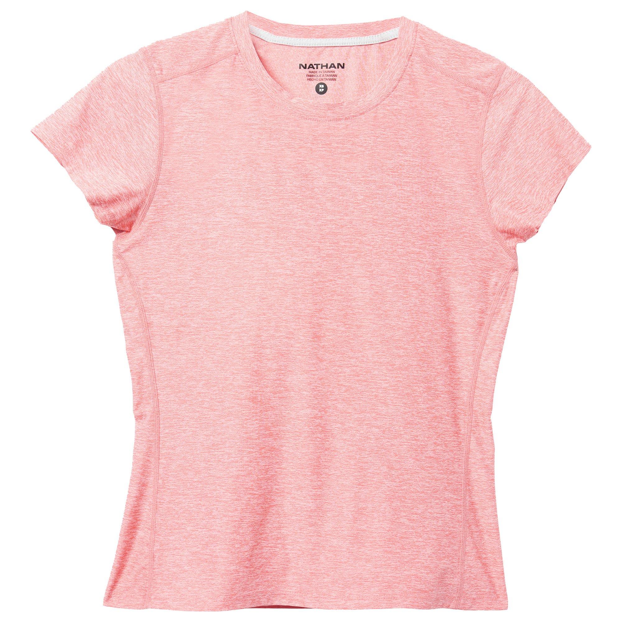 Coral Heather - Nathan - Women's Qualifier Short-Sleeve Performance Running Top - 3
