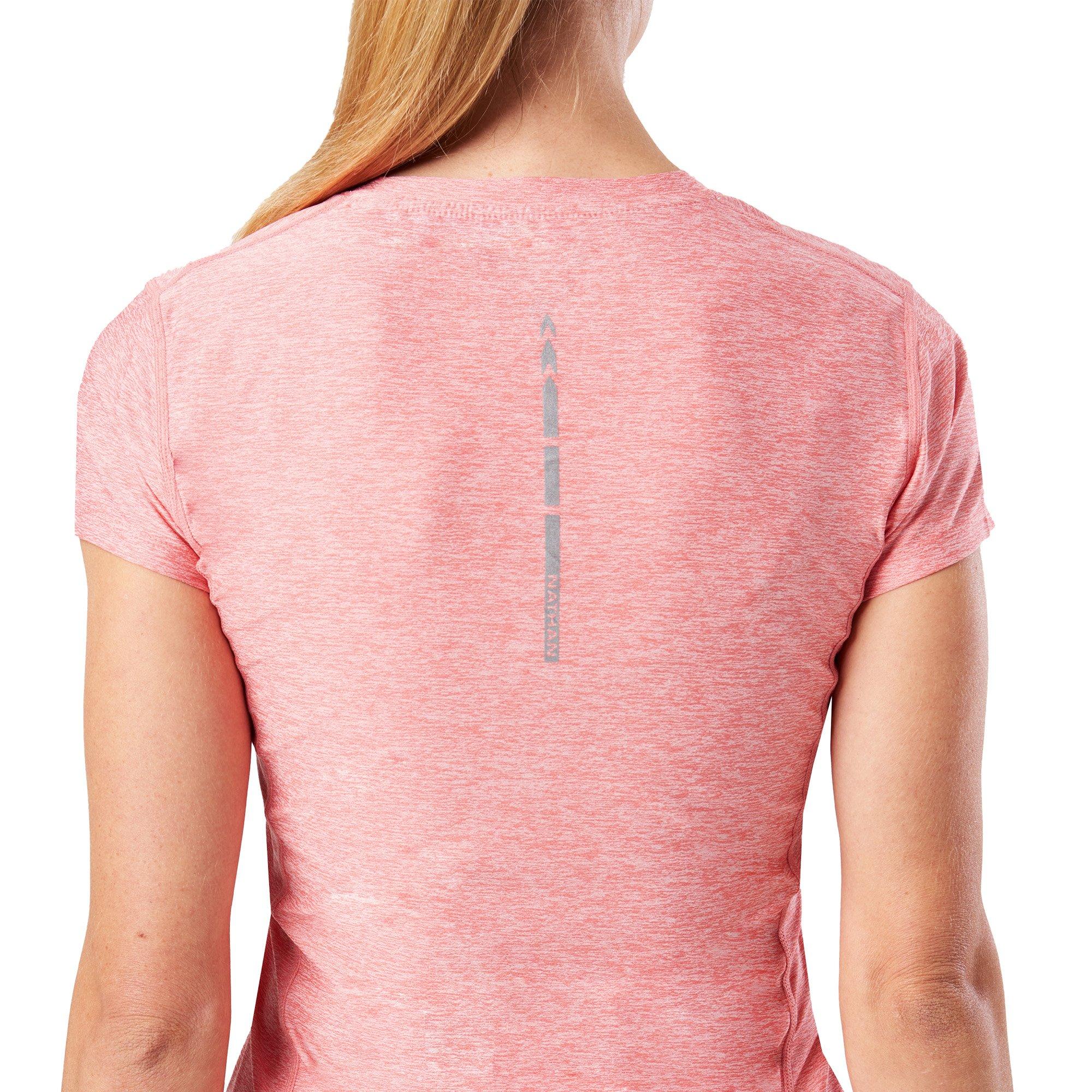 Coral Heather - Nathan - Women's Qualifier Short-Sleeve Performance Running Top - 4