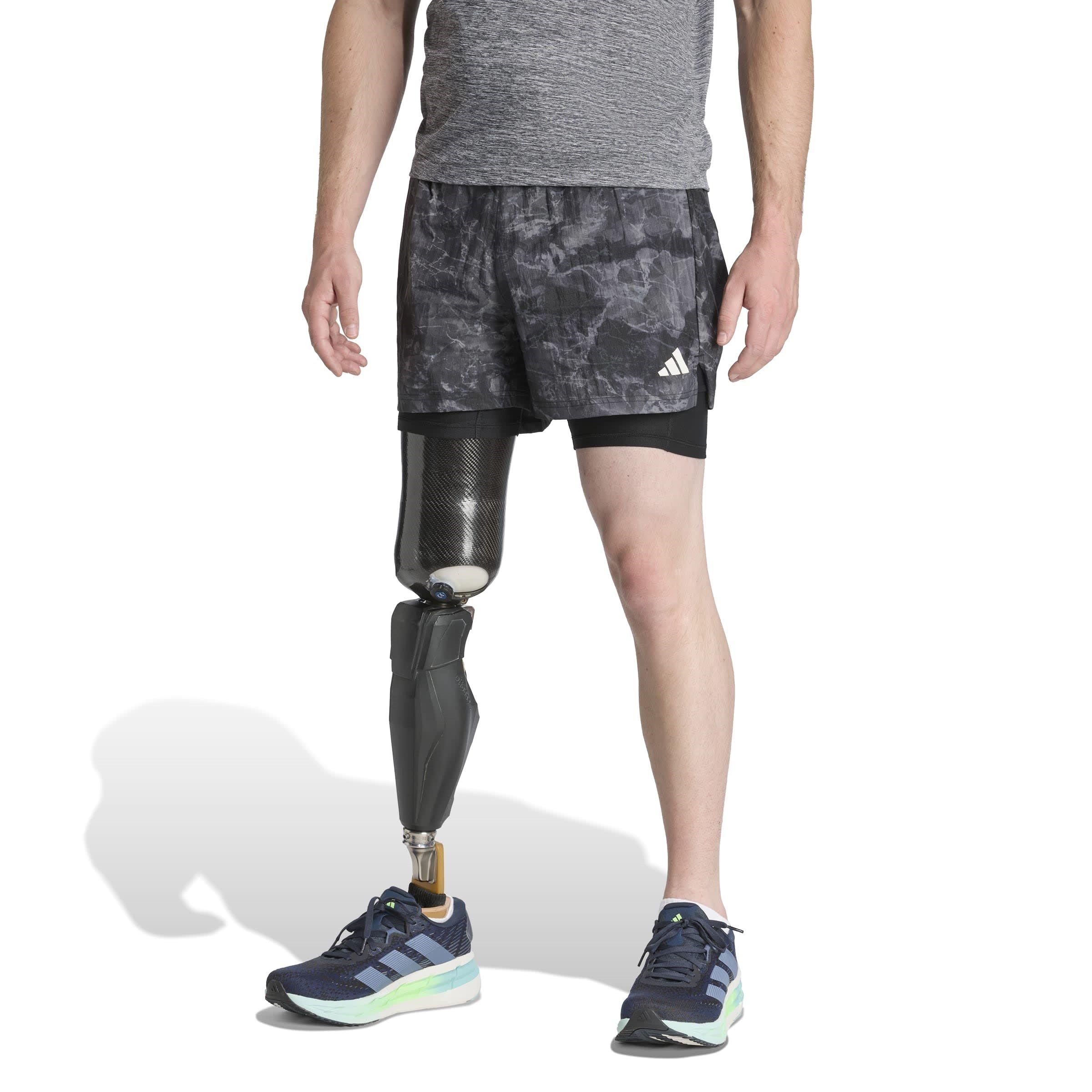 Grey Four/Black - adidas - Performance Running Shorts - 2