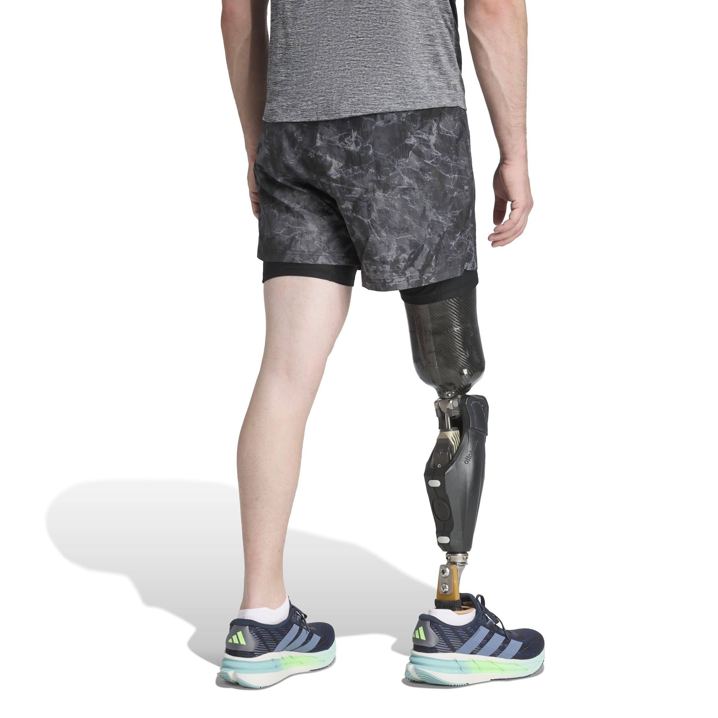 Grey Four/Black - adidas - Performance Running Shorts - 3