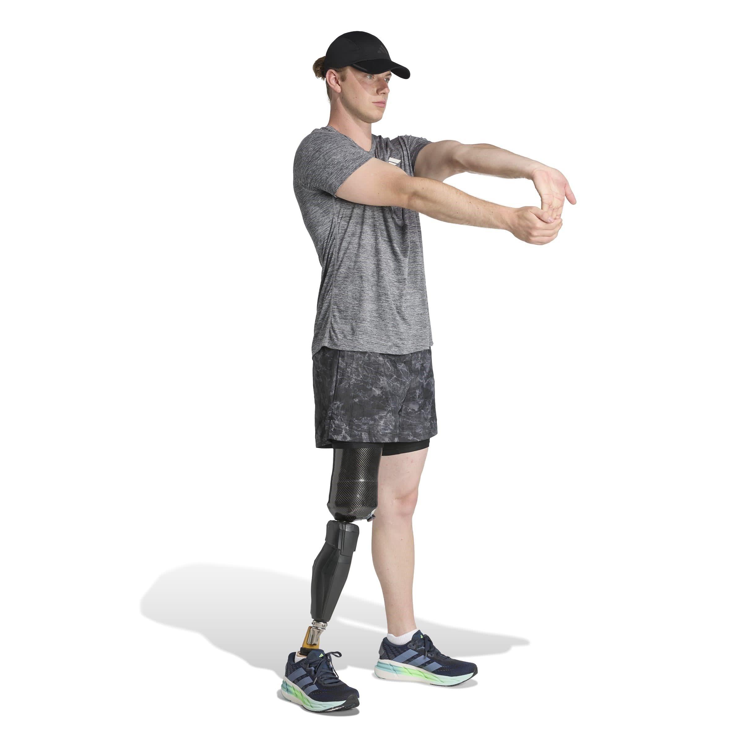 Grey Four/Black - adidas - Performance Running Shorts - 4