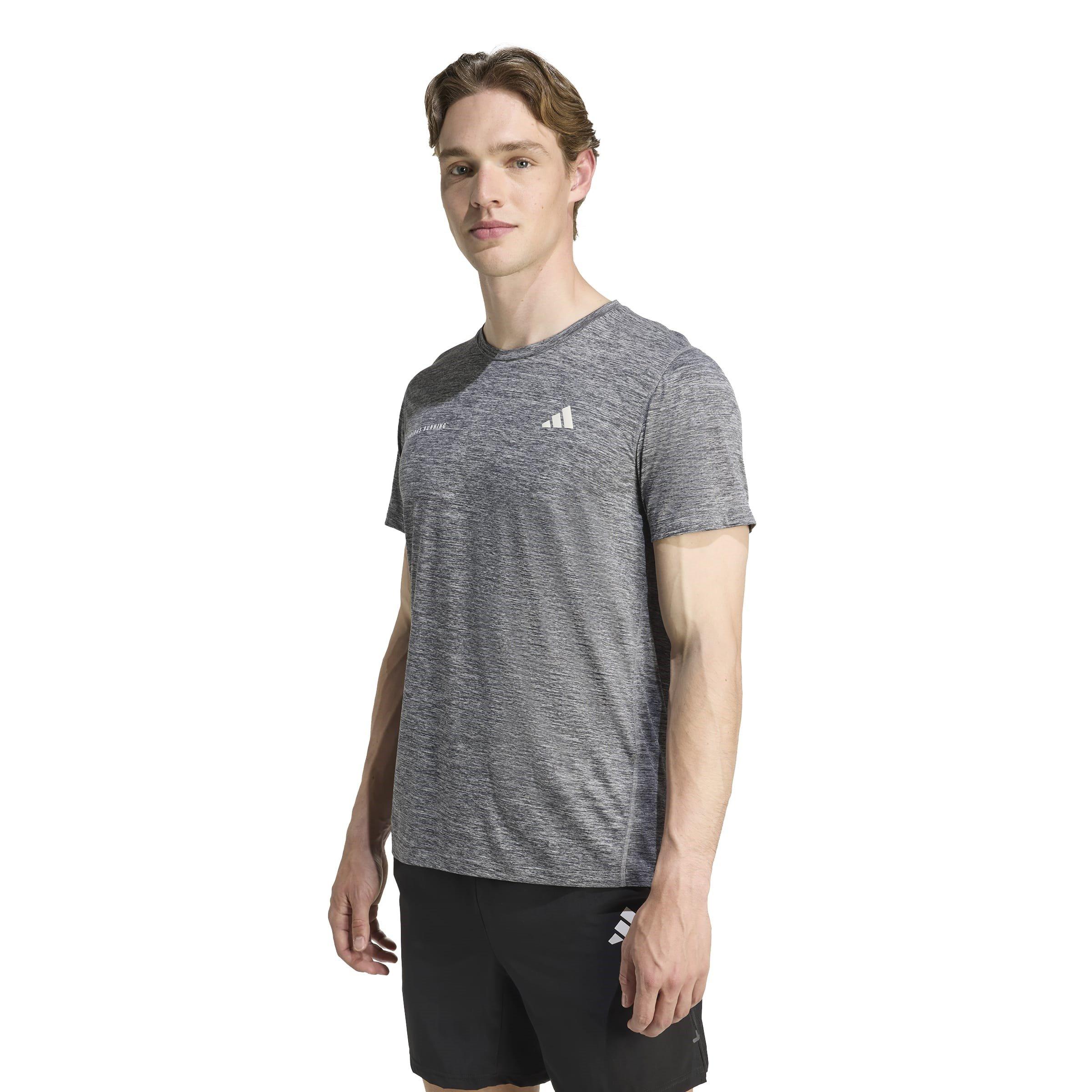 Blk/Grey Three - adidas - OTR Mel Short-Sleeve Performance Running Top - 2