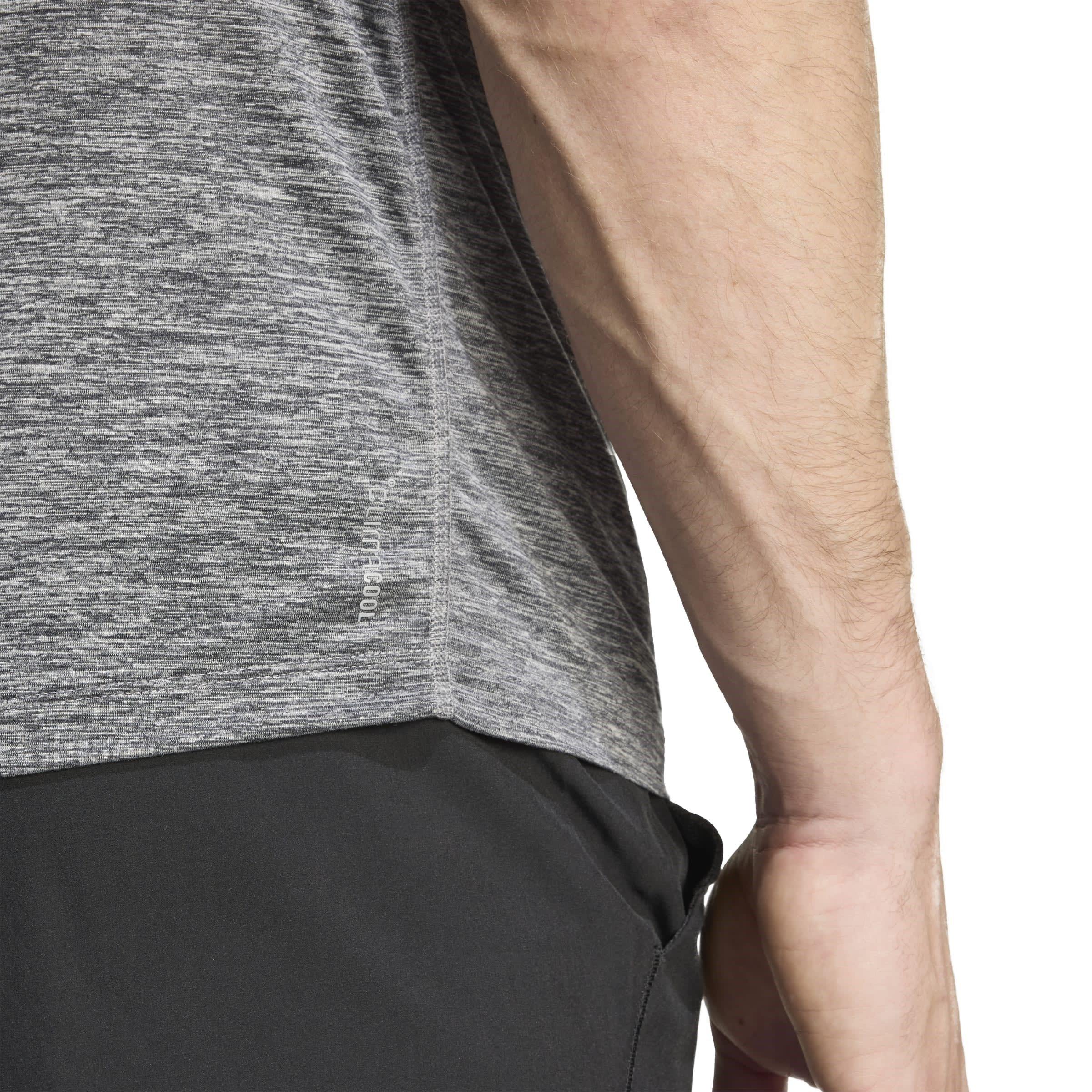 Blk/Grey Three - adidas - OTR Mel Short-Sleeve Performance Running Top - 6