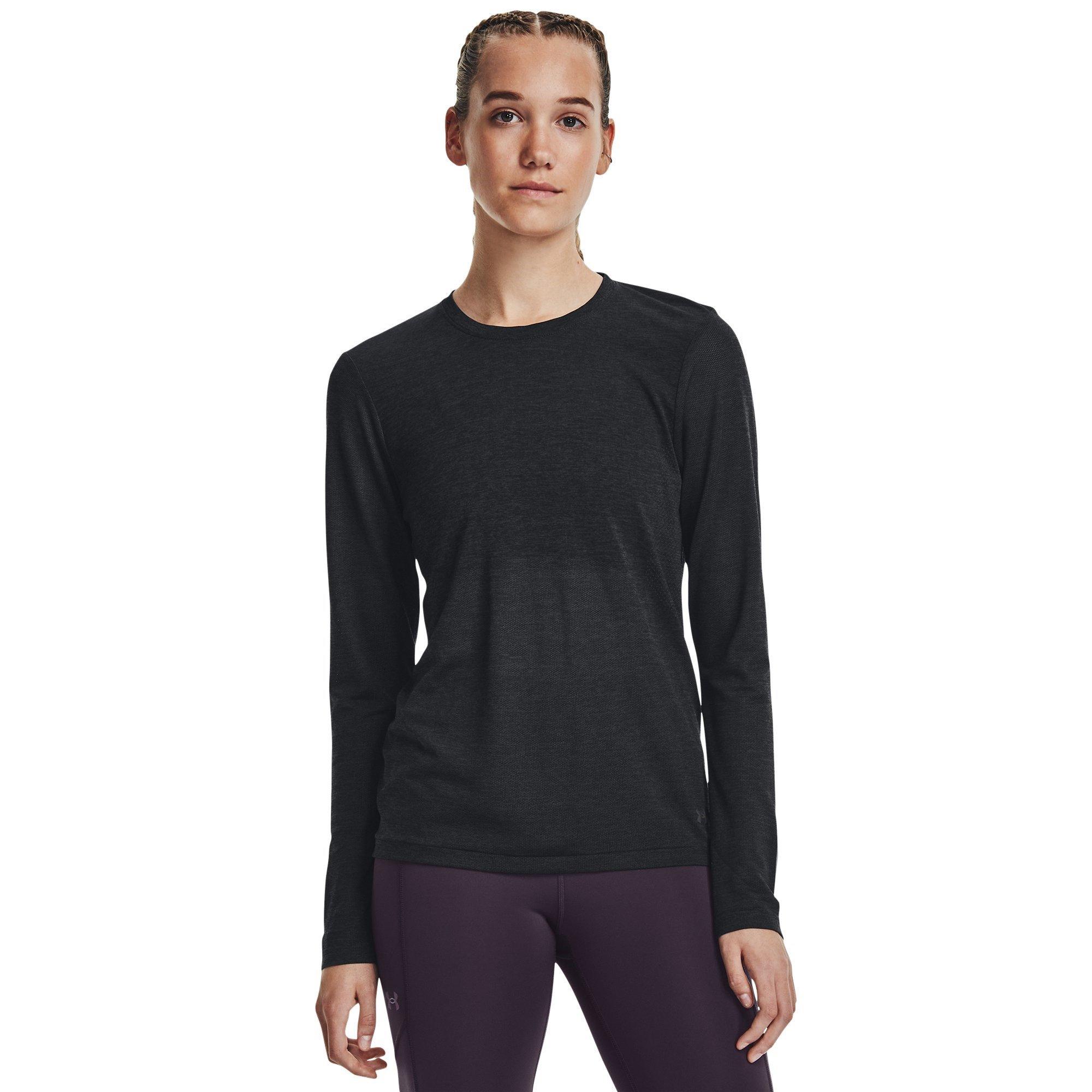 Black - Under Armour - Seamless Stride Long-Sleeve Performance Top - 3