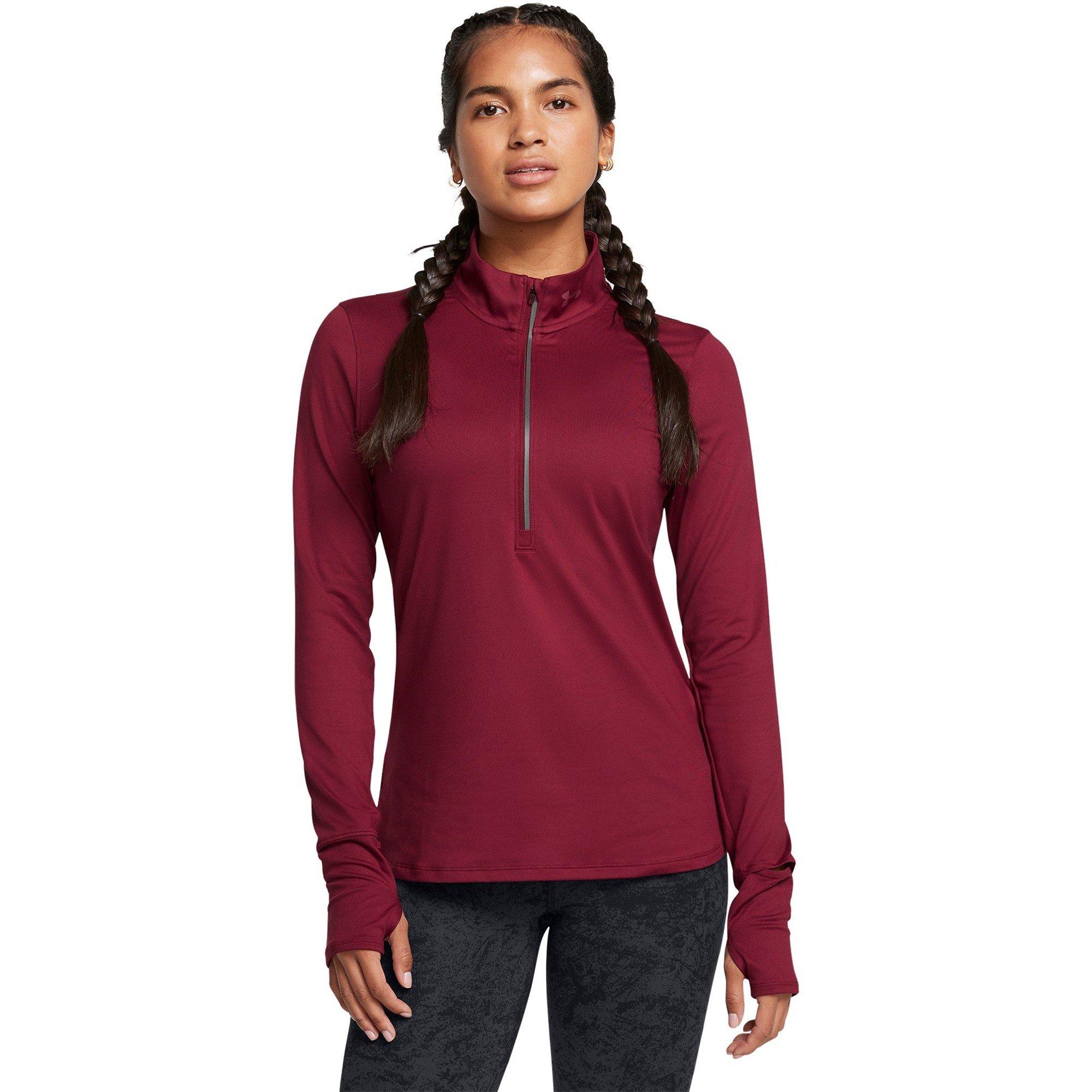 Red - Under Armour - Under Armour Ua Launch Pro Half Zip Running Top Womens - 3