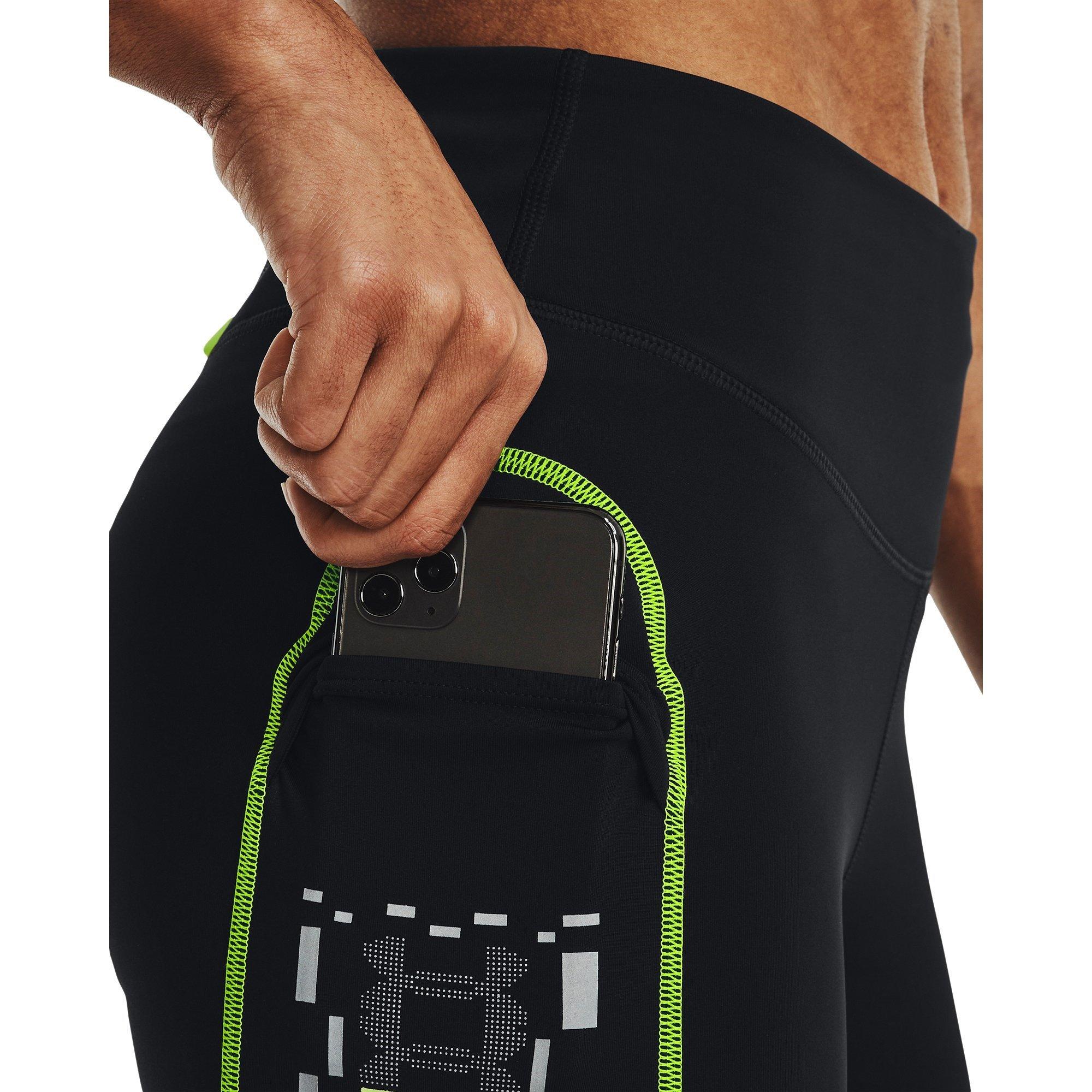 Black - Under Armour - Performance Ankle Running Tight - 8