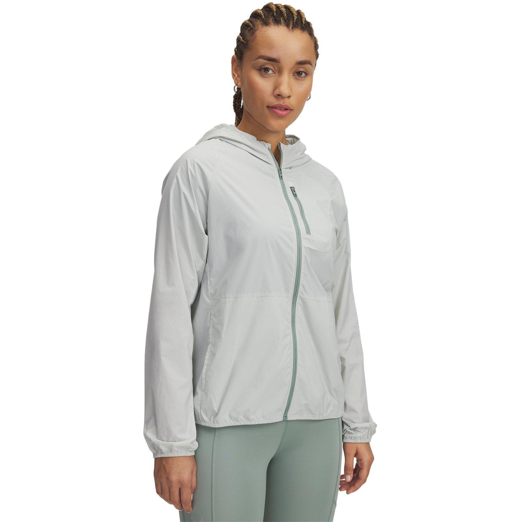 Green - Under Armour - Under Armour Launch Lightweight Jkt Running Jacket Womens - 3