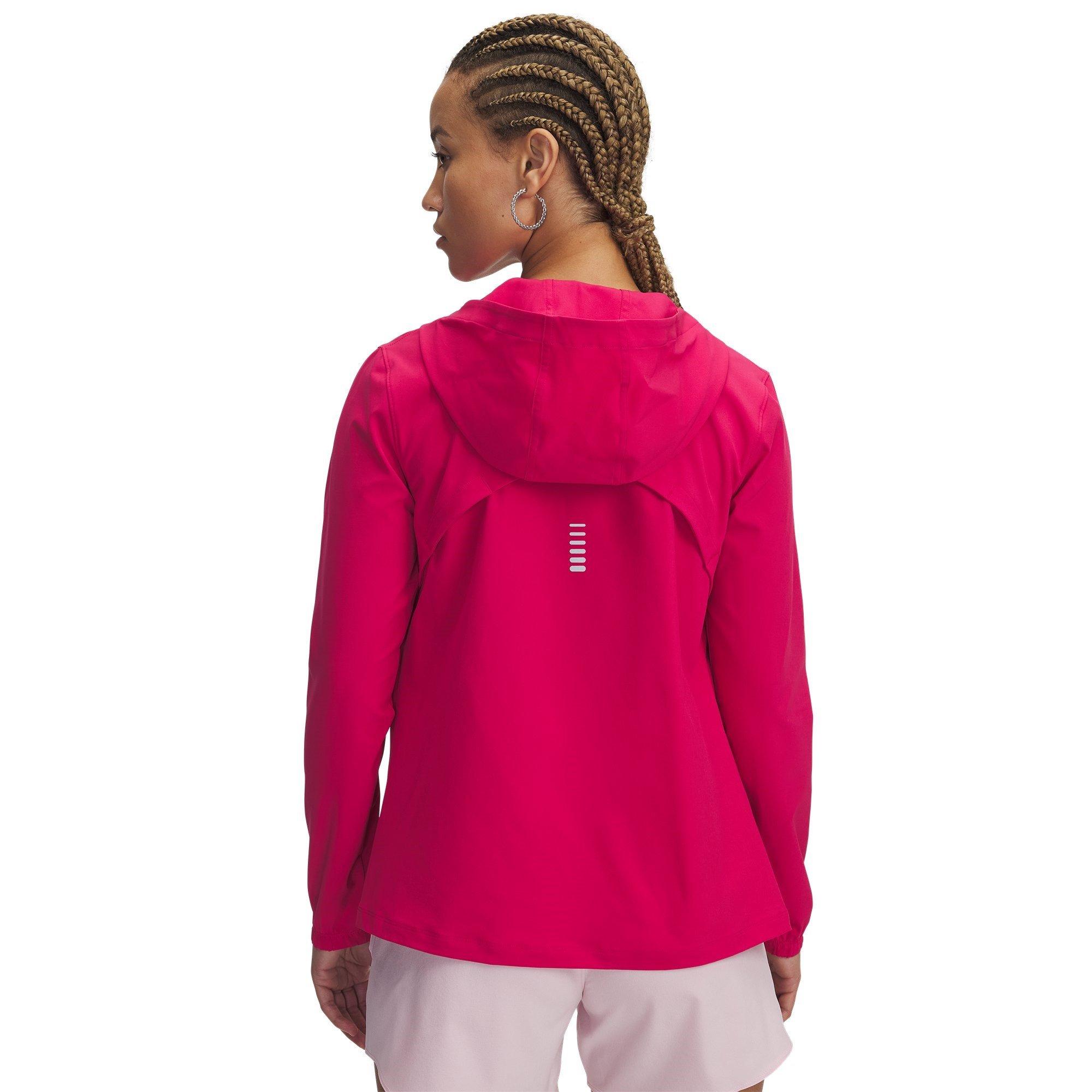 Pink - Under Armour - Outrun The Storm Performance Running Jacket - 2