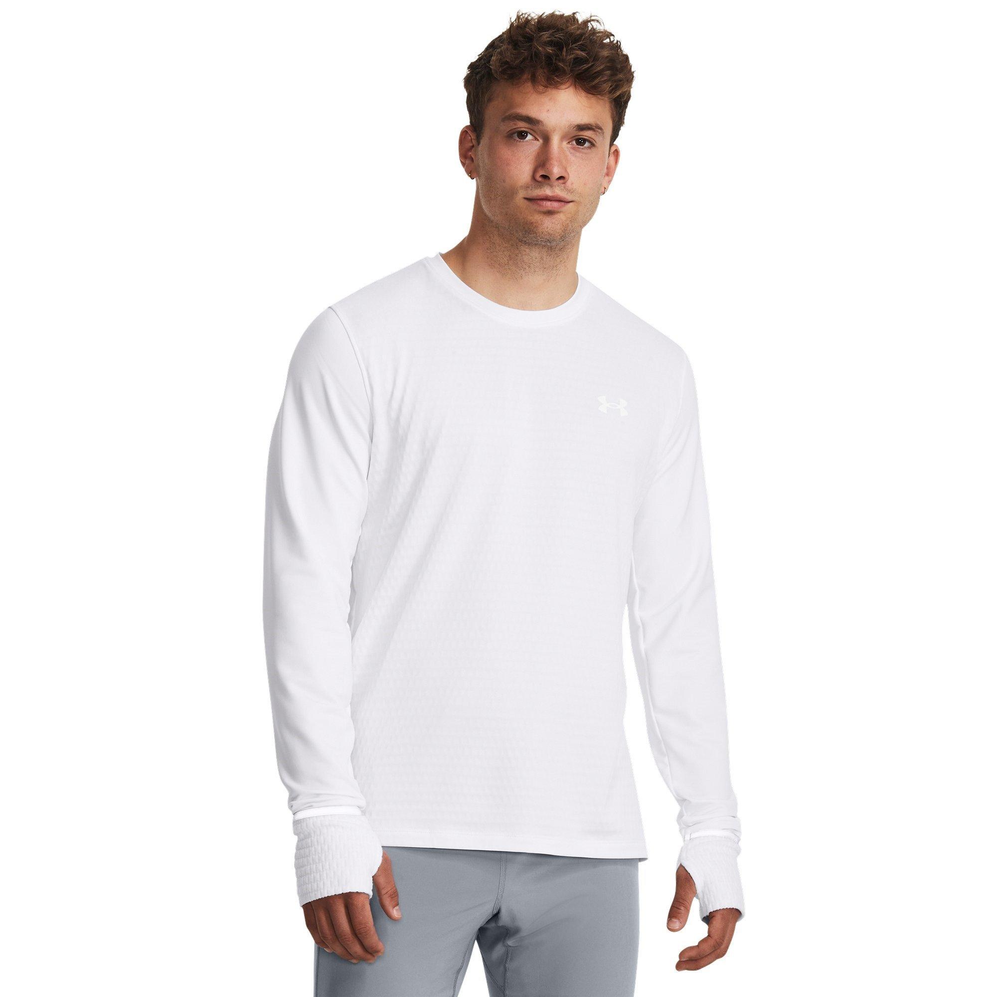 White - Under Armour - Qualifier Cold Long-Sleeve Performance Top - 3