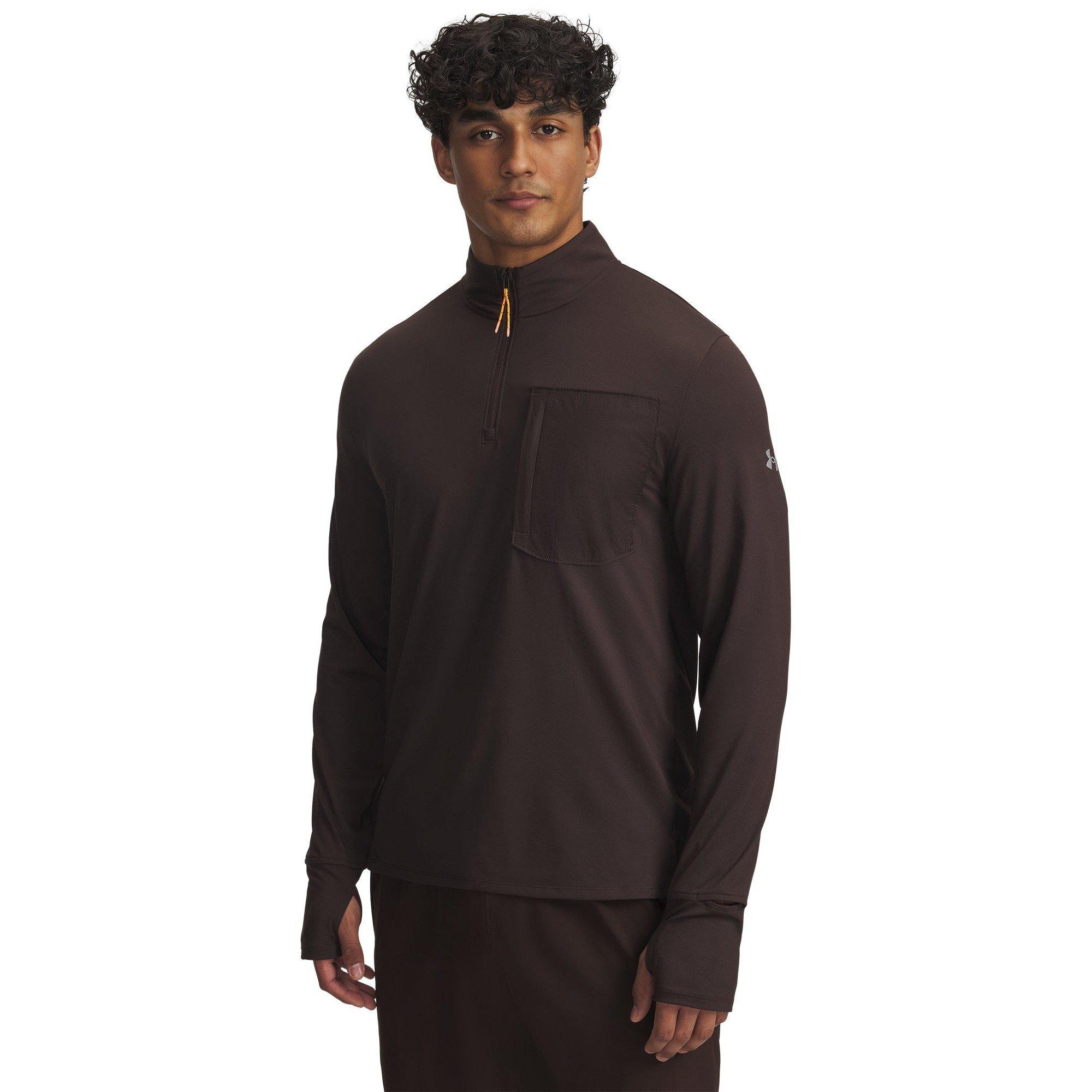 Under Armour Men's Ua Trail Run Qrt Zip - Brown - 2XL