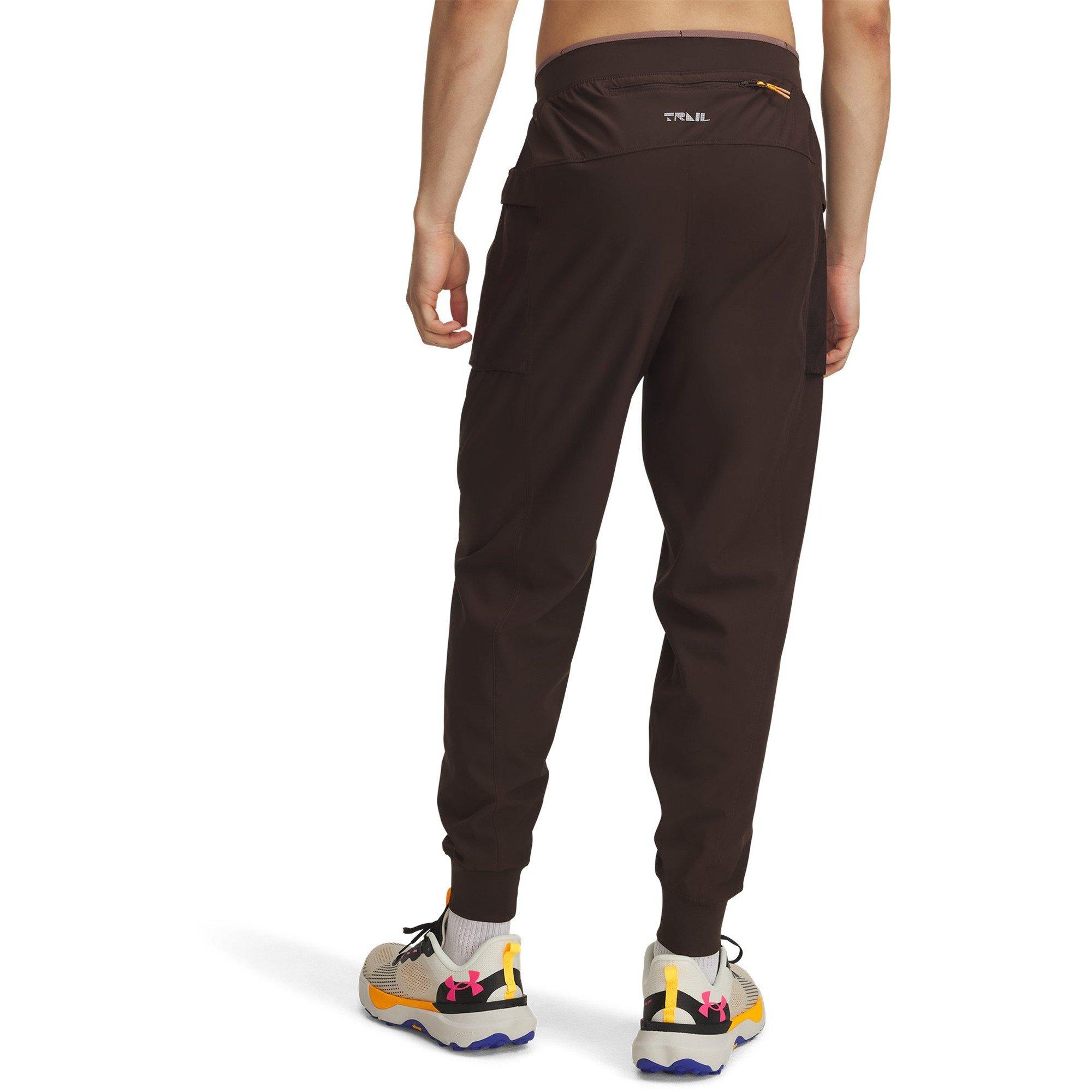 Brown - Under Armour - UA TRAIL RUN PANTS Sn99 - 2