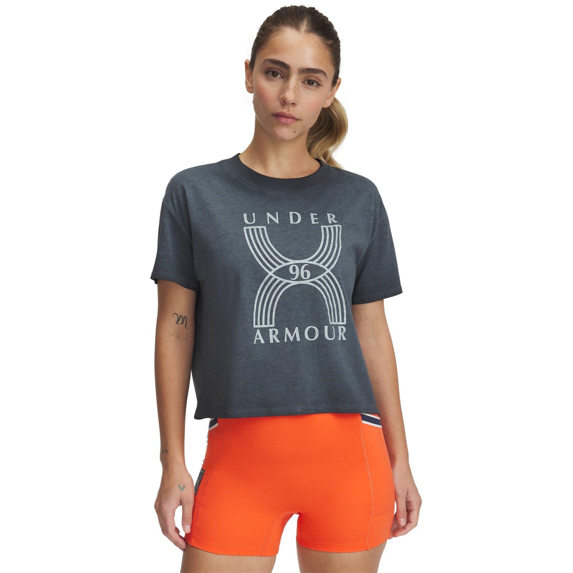 Noir - Under Armour - Women's Run 96 Graphic Short Sleeve T-Shirt - 1
