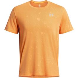 Under Armour Armour Ua Launch Splatter Ss Running Top Mens
