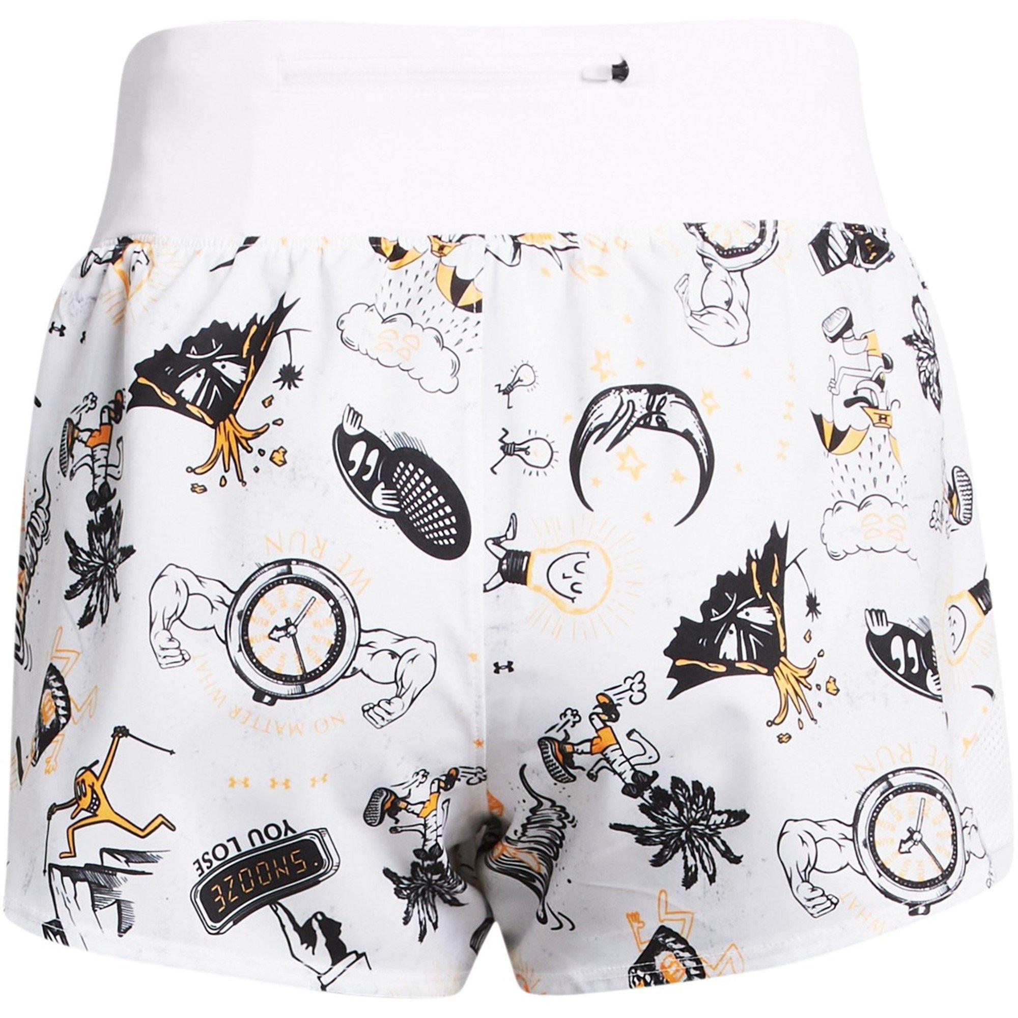 White - Under Armour - Performance Running Shorts - 2