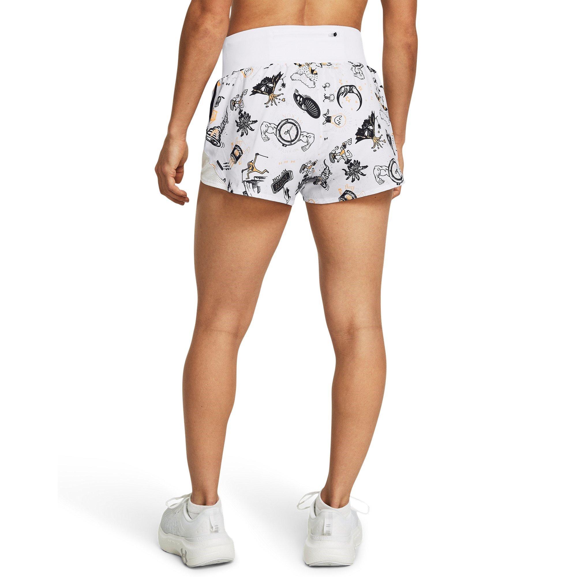 White - Under Armour - Performance Running Shorts - 4