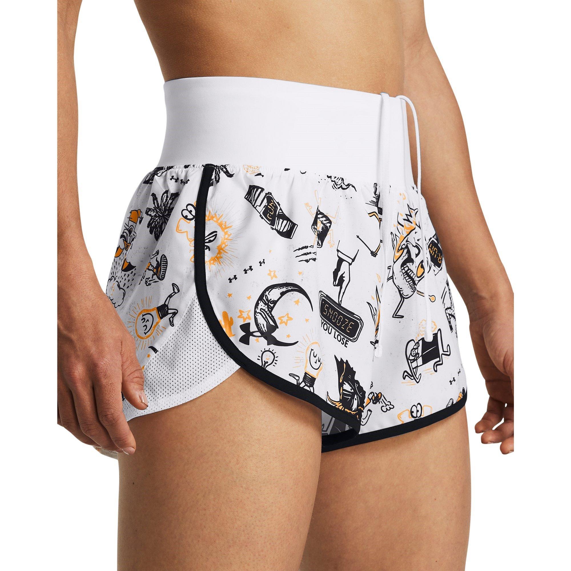 White - Under Armour - Performance Running Shorts - 6