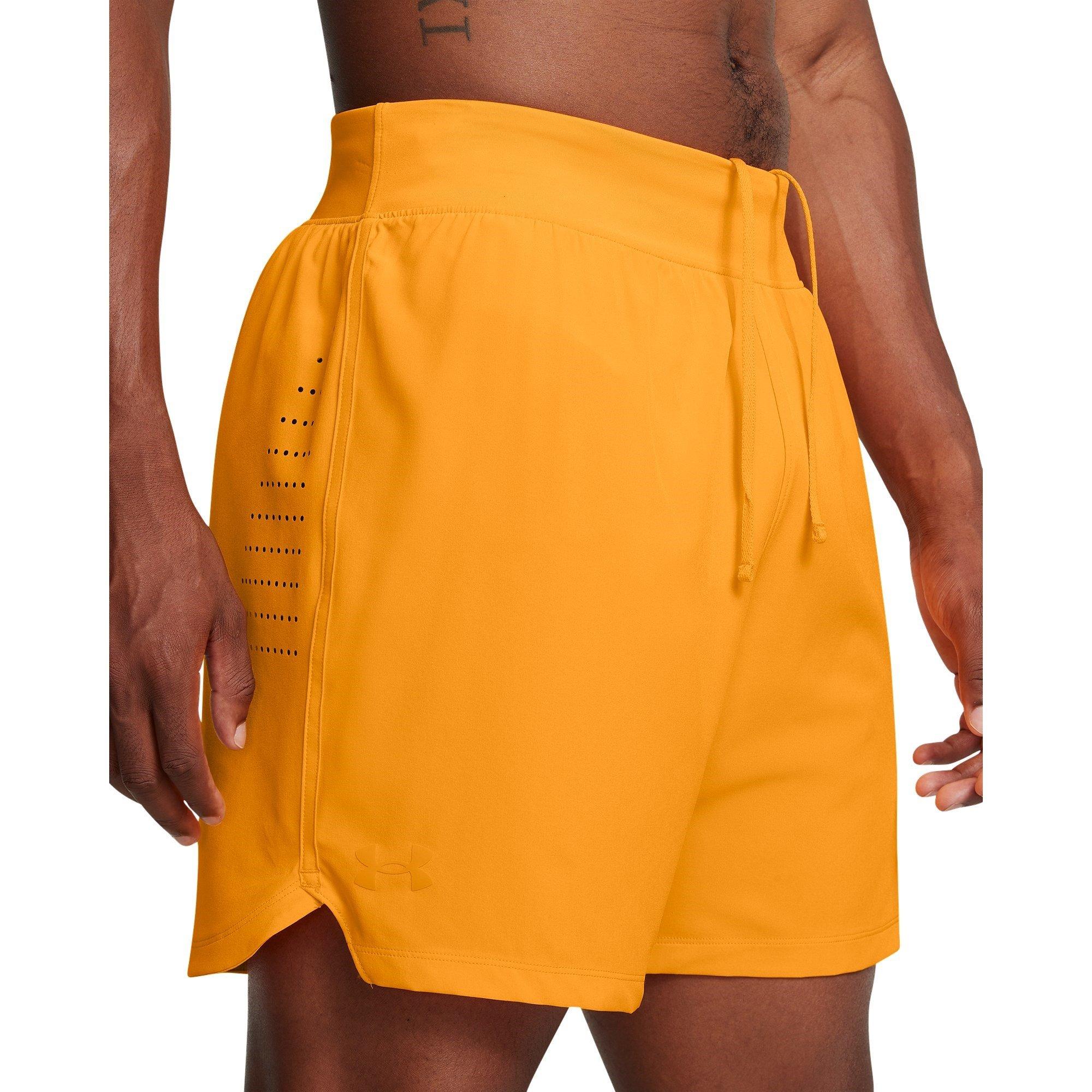 Orange - Under Armour - Speedpocket Performance Running Shorts - 6