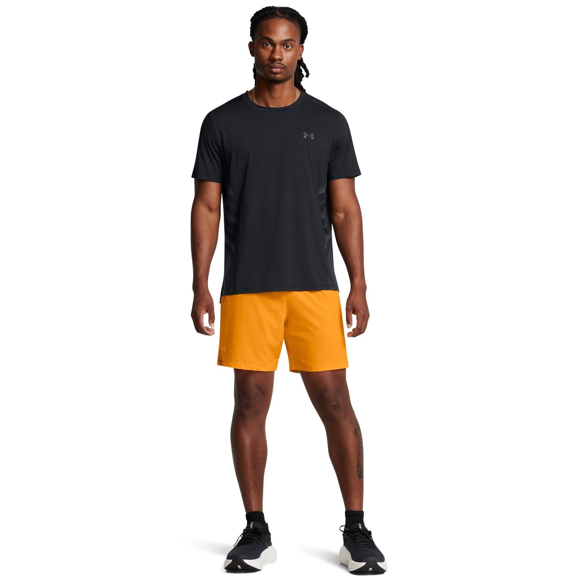 Orange - Under Armour - Speedpocket Performance Running Shorts - 7