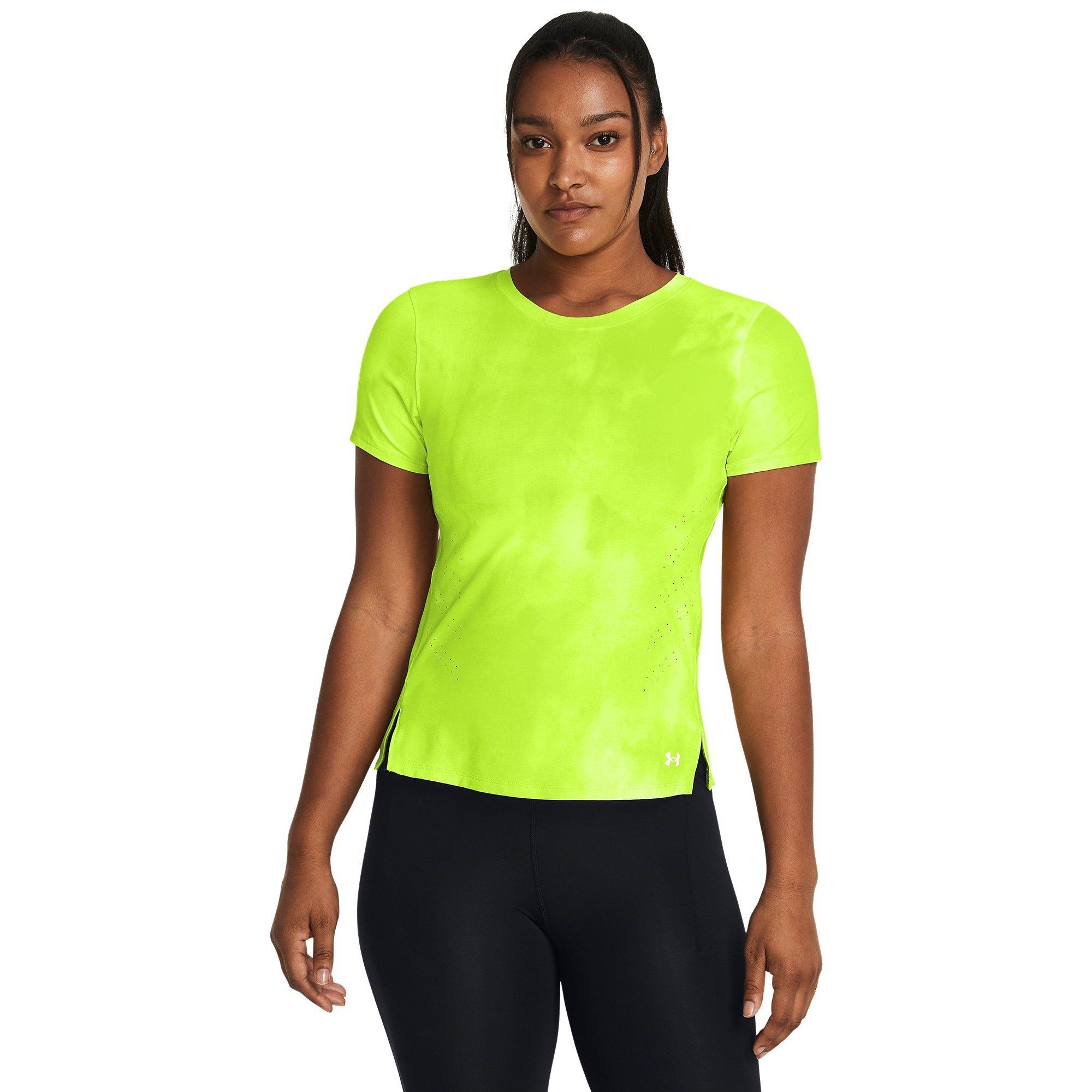 Yellow - Under Armour - Women's Launch Elite Printed Short-Sleeve Performance Top - 3