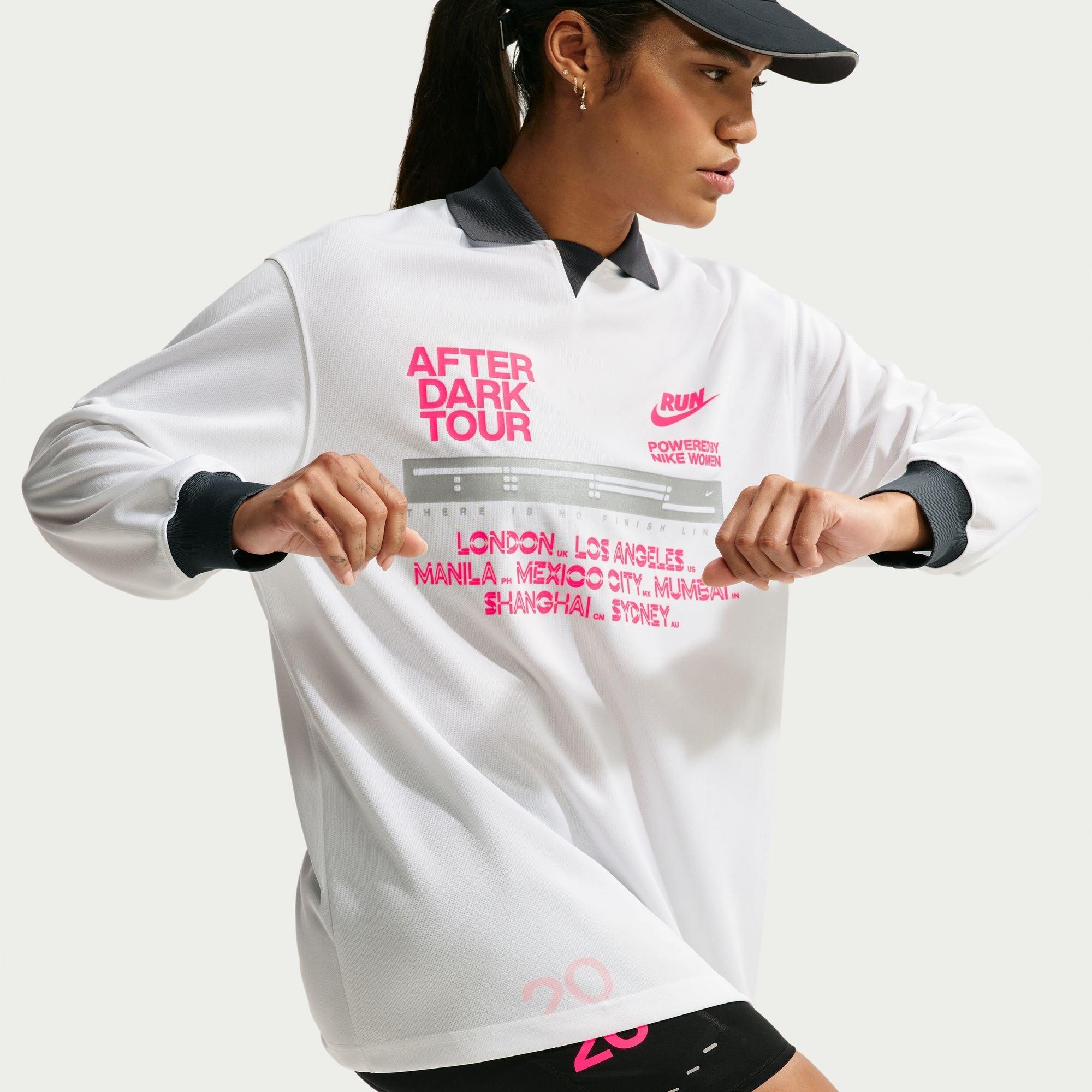 White/Anth/Silv - Nike - Nike ADT LS Run Tee Ld64 - 1